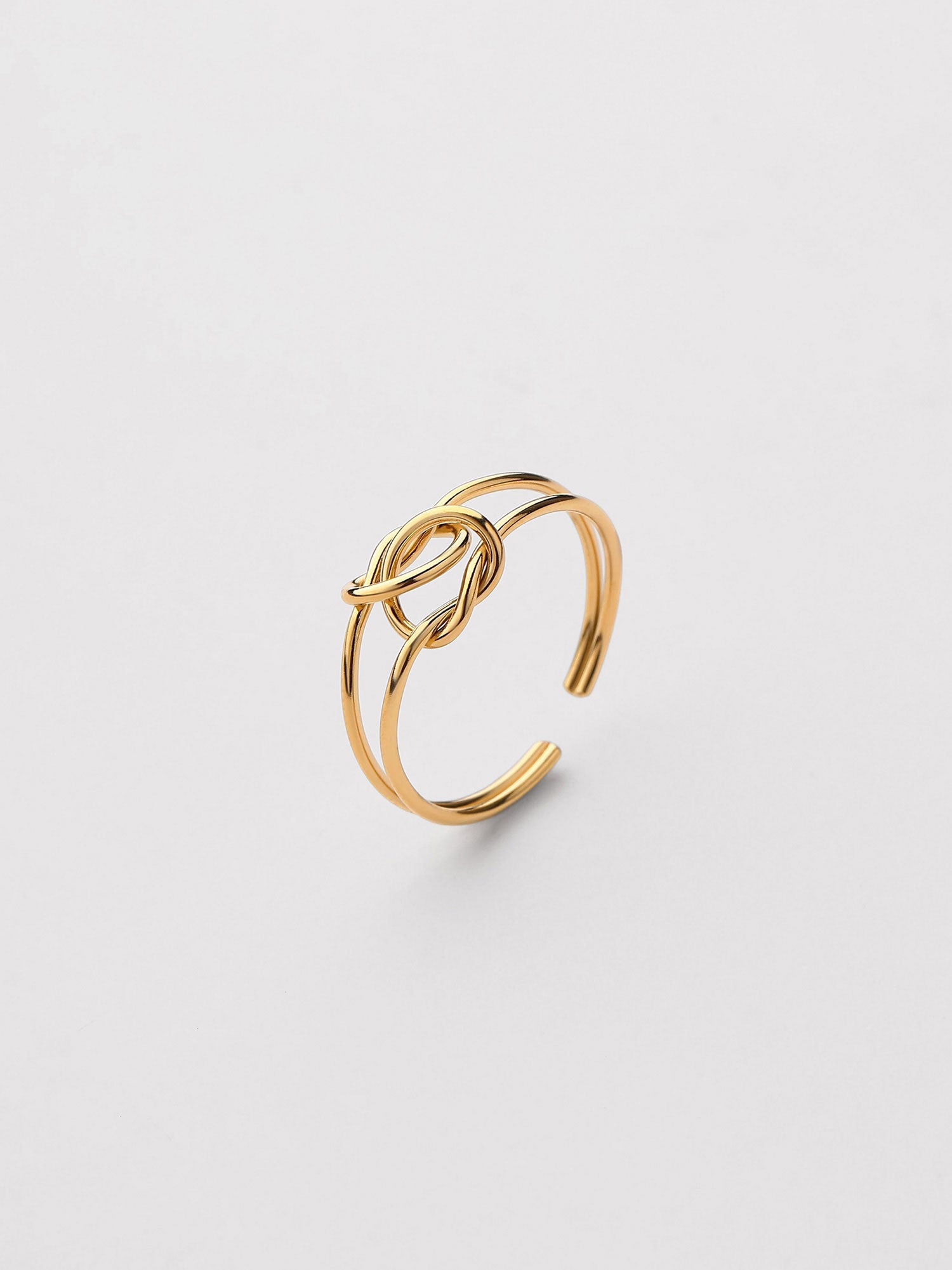 Anel Kenza Ajustável Dourado Minimal