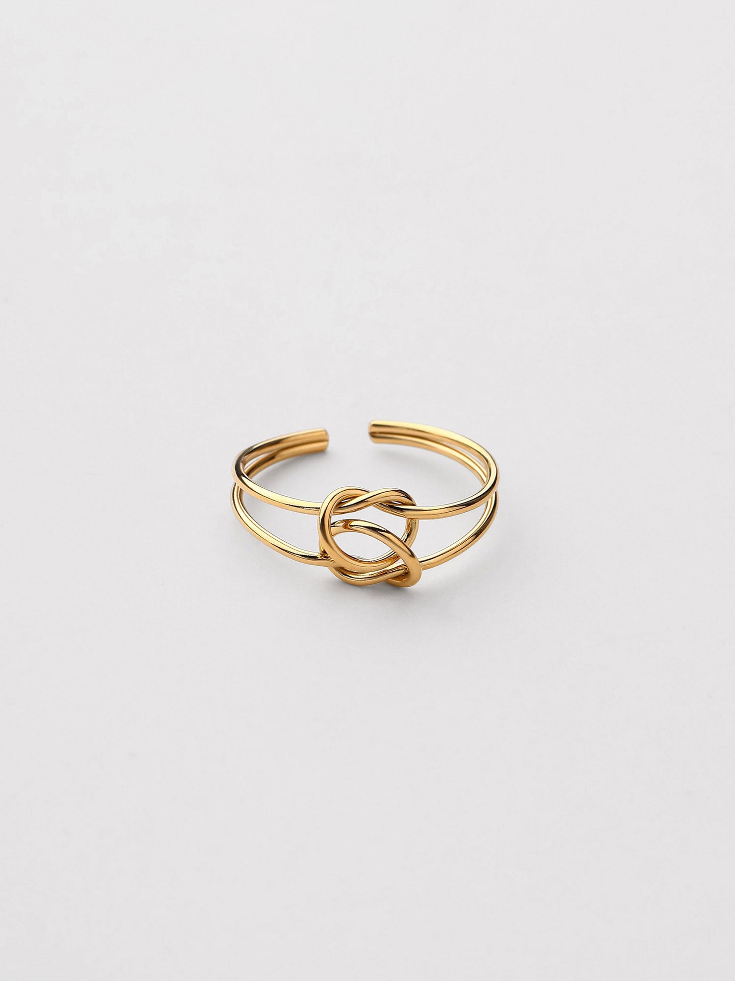 Anel Kenza Ajustável Dourado Minimal