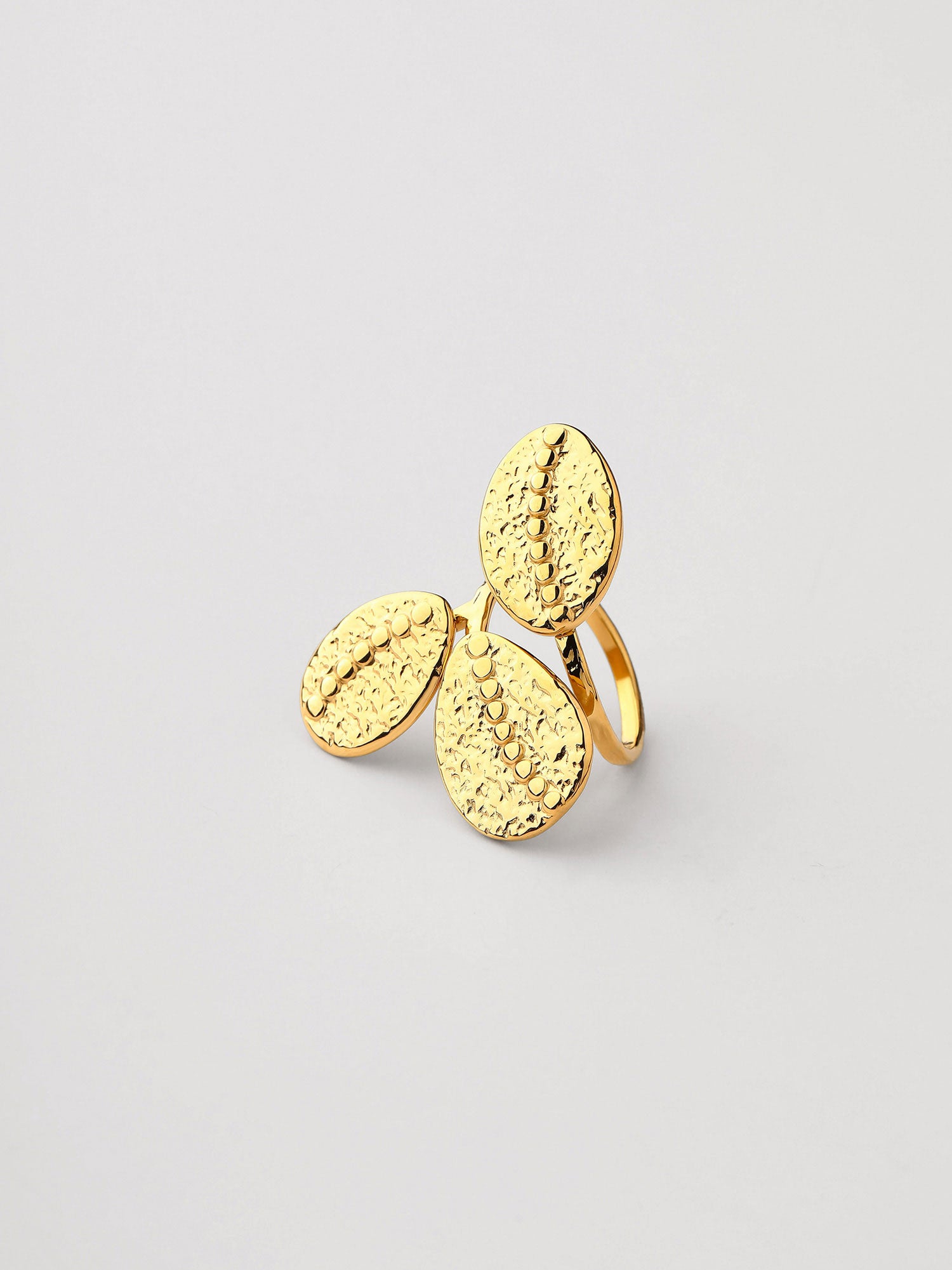 Anel Nalia Ajustável Dourado Elegante