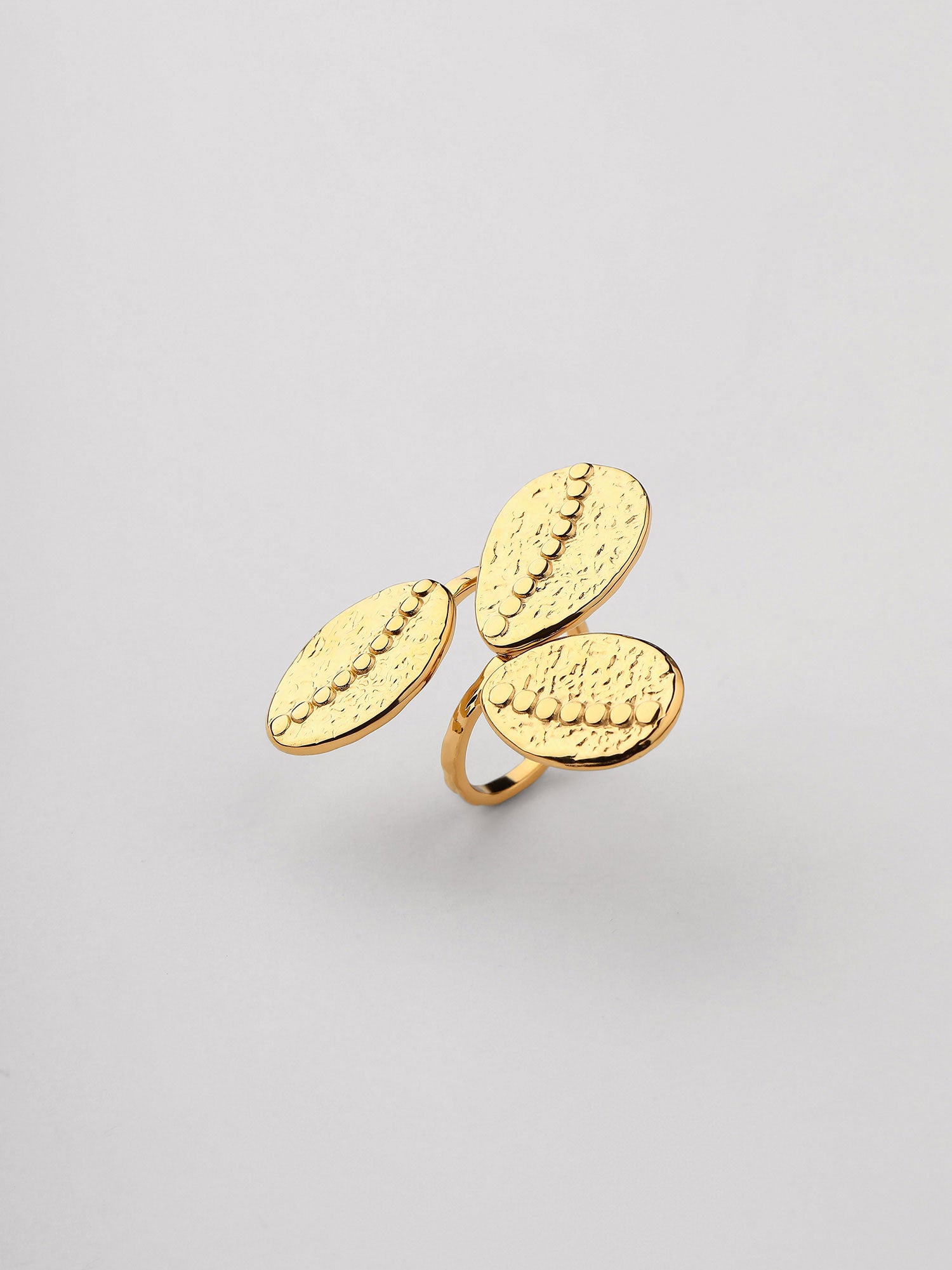 Anel Nalia Ajustável Dourado Elegante