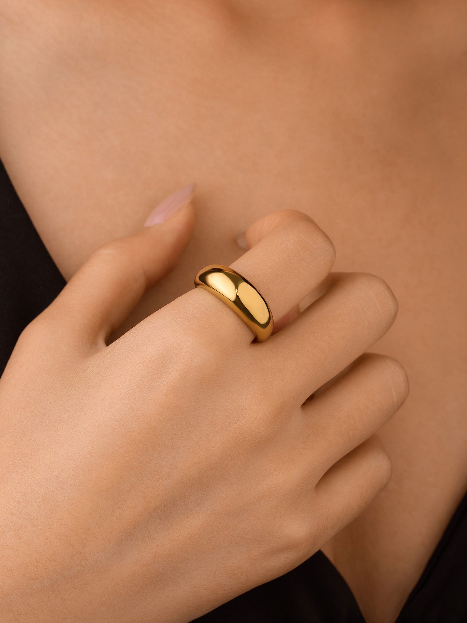 Anel Essencial Dourado