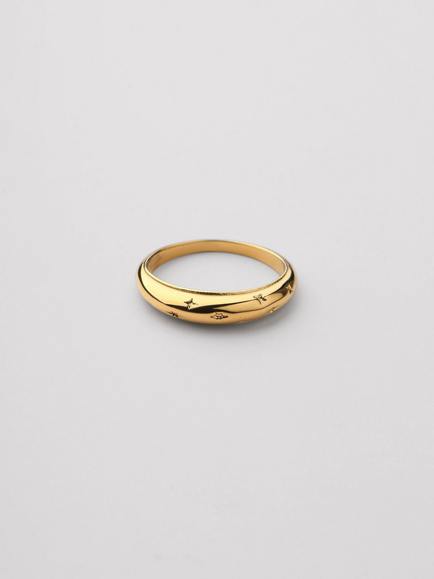 Anillo Calista Zirconia Blanca Dorado