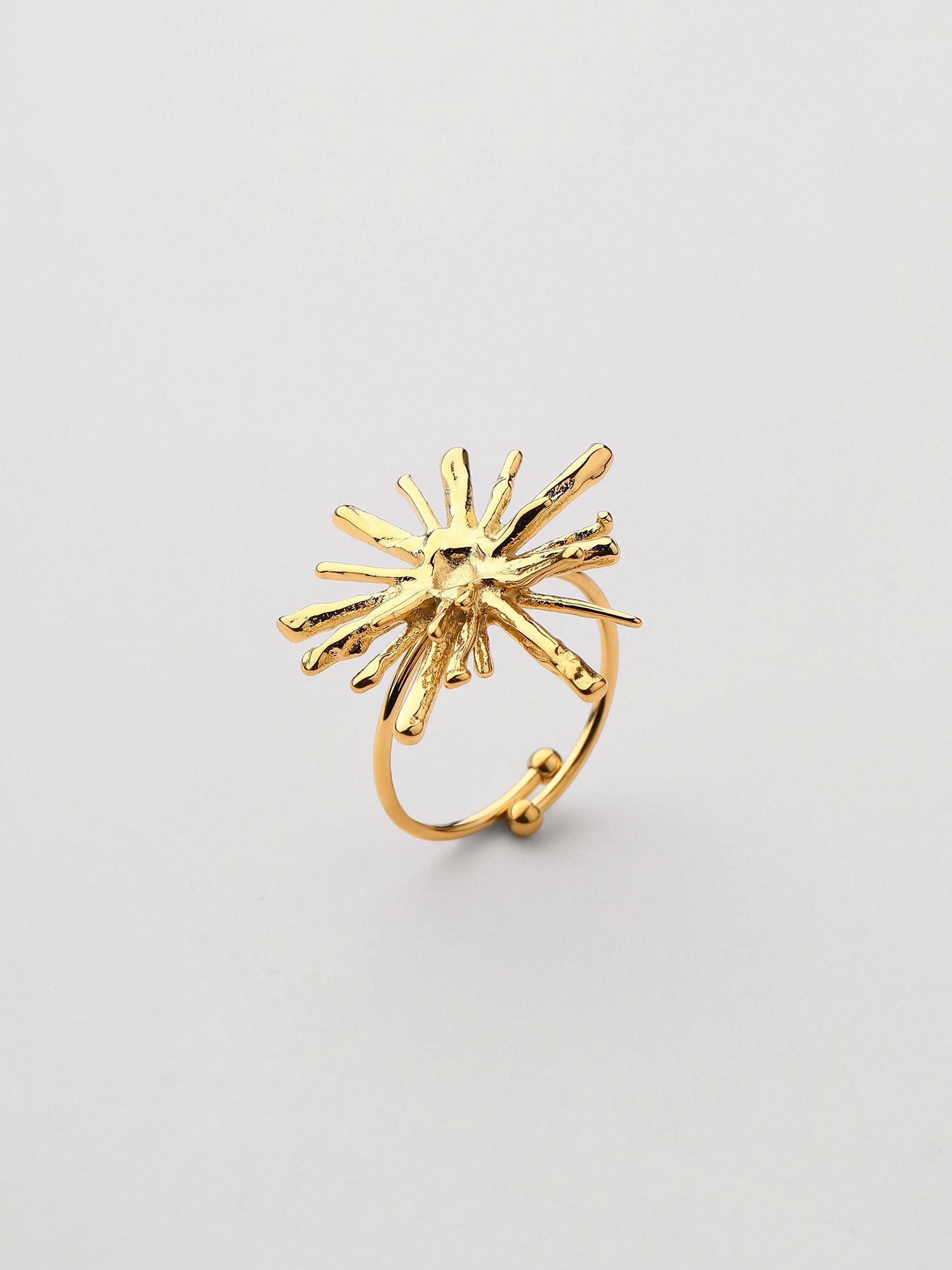 Anel Neyra Dourado Ajustável Design Fino