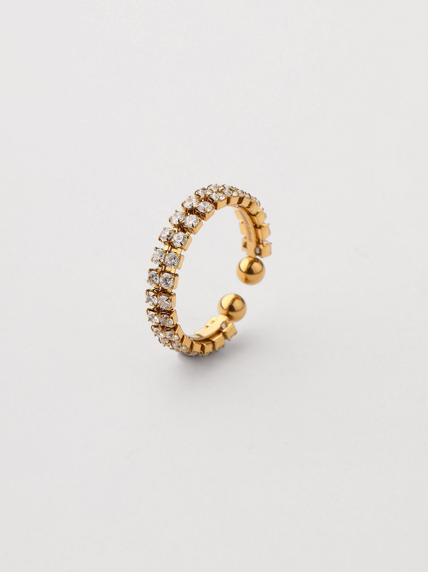 Anillo Ajustable Aeris con Zirconias
