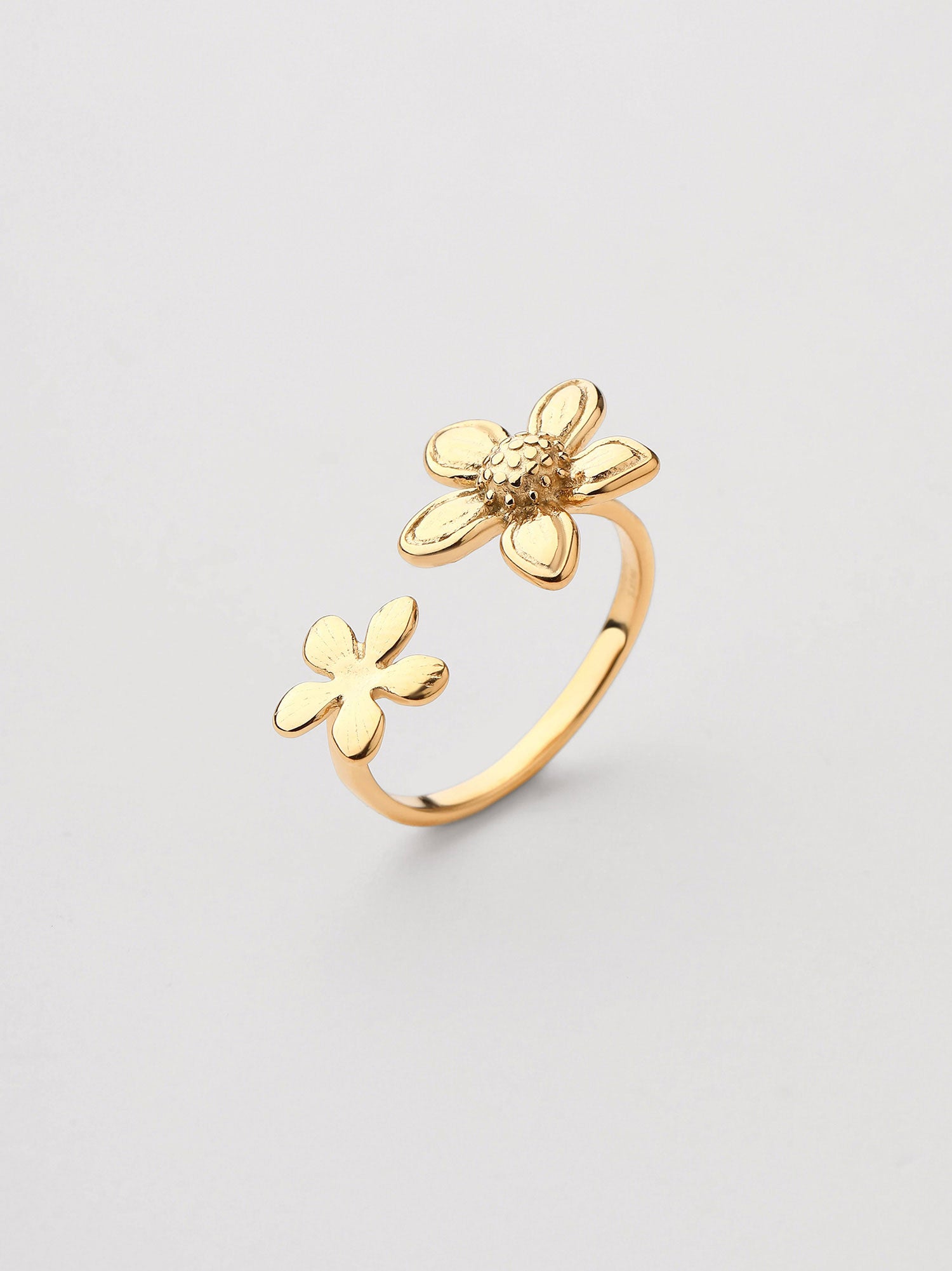 Anel Naia Ajustável Dourado Minimal