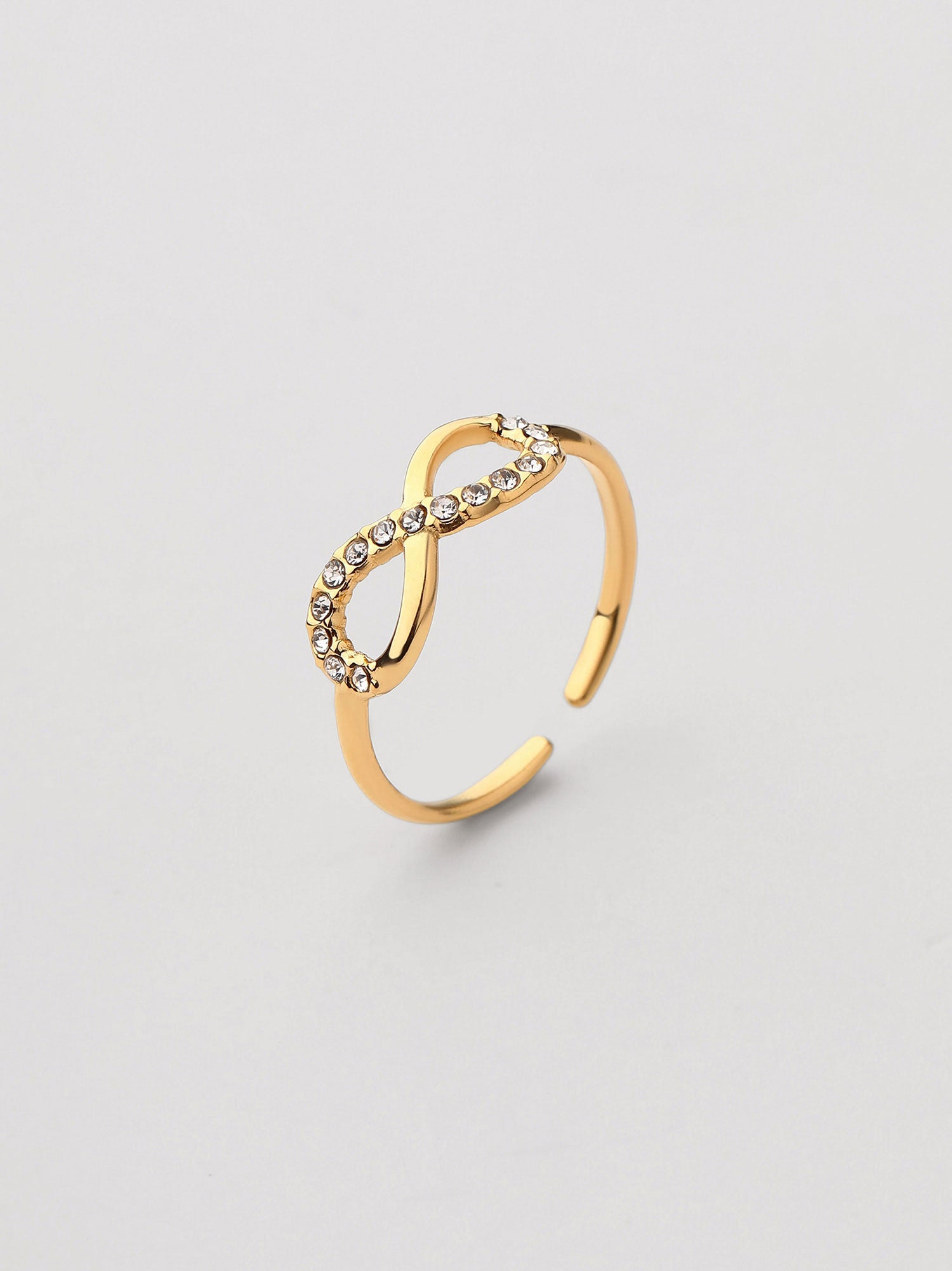 Anel Maela Ajustável Dourado Minimal