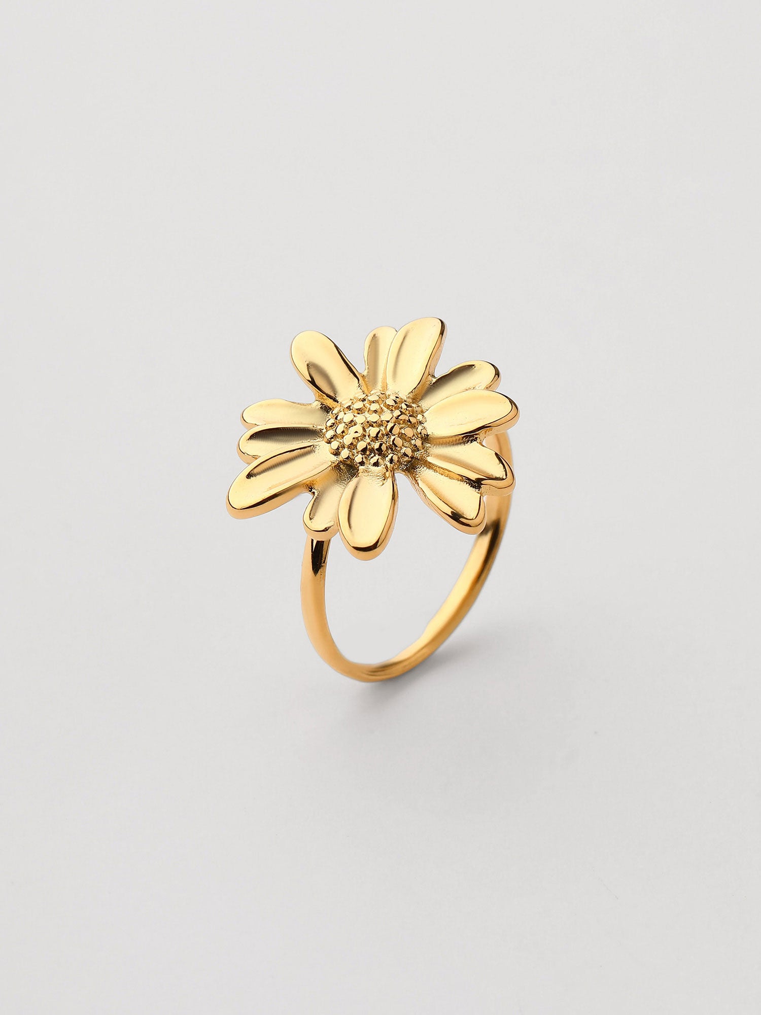 Anel Ajustável Olya Dourado Design Luminoso