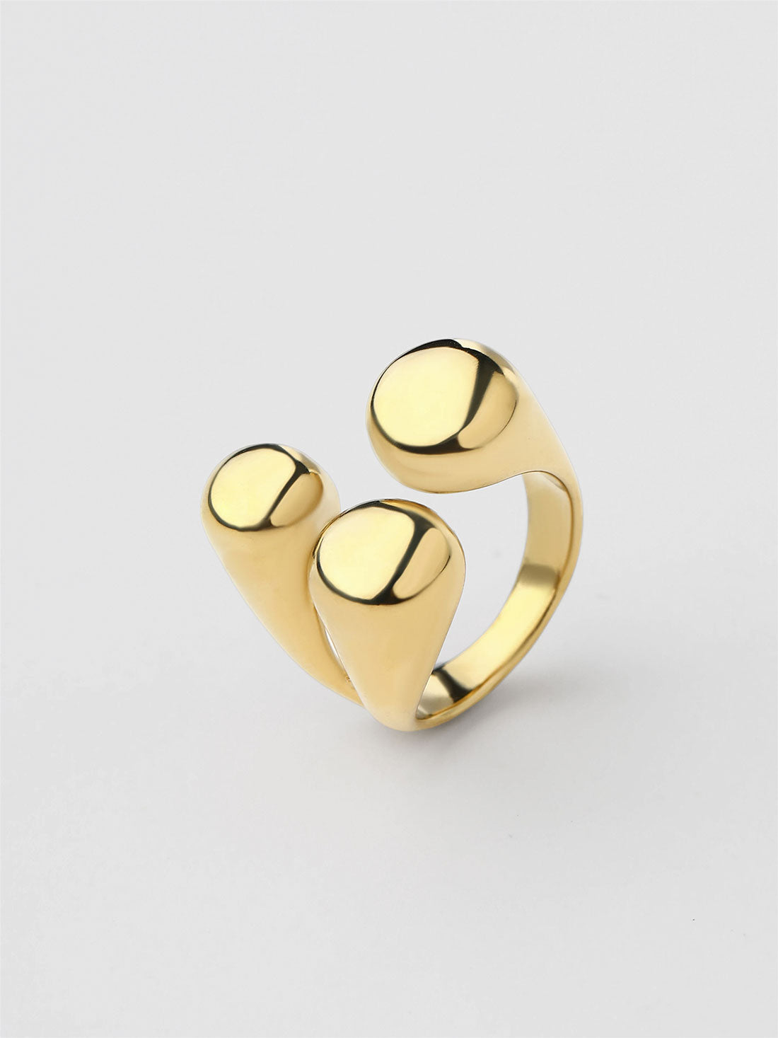 Anel Halora Orgânico Dourado