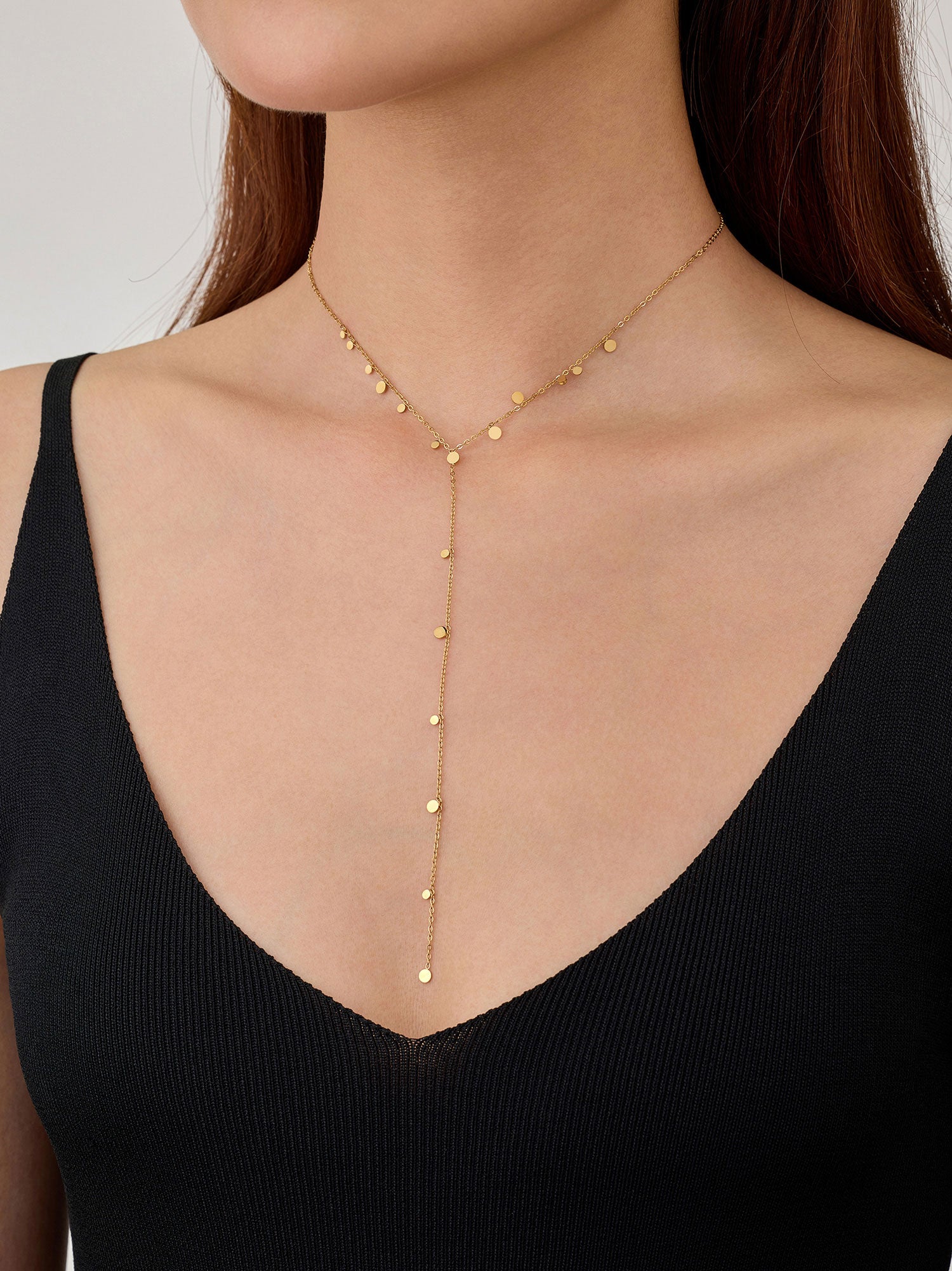 Colar Imara Chapas Redondas Dourado Design