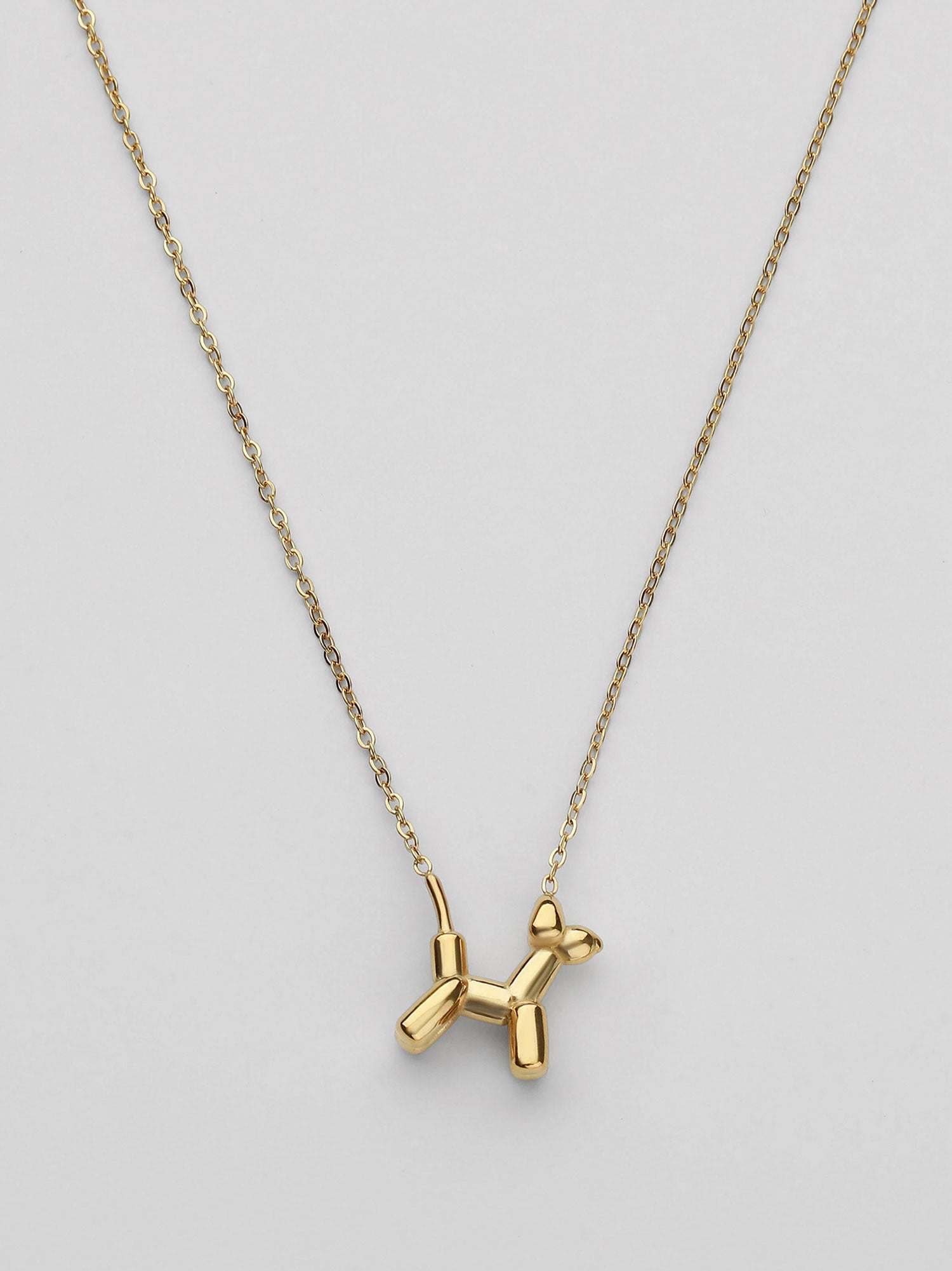 Colar Delyra Pendente Cão Dourado Fino