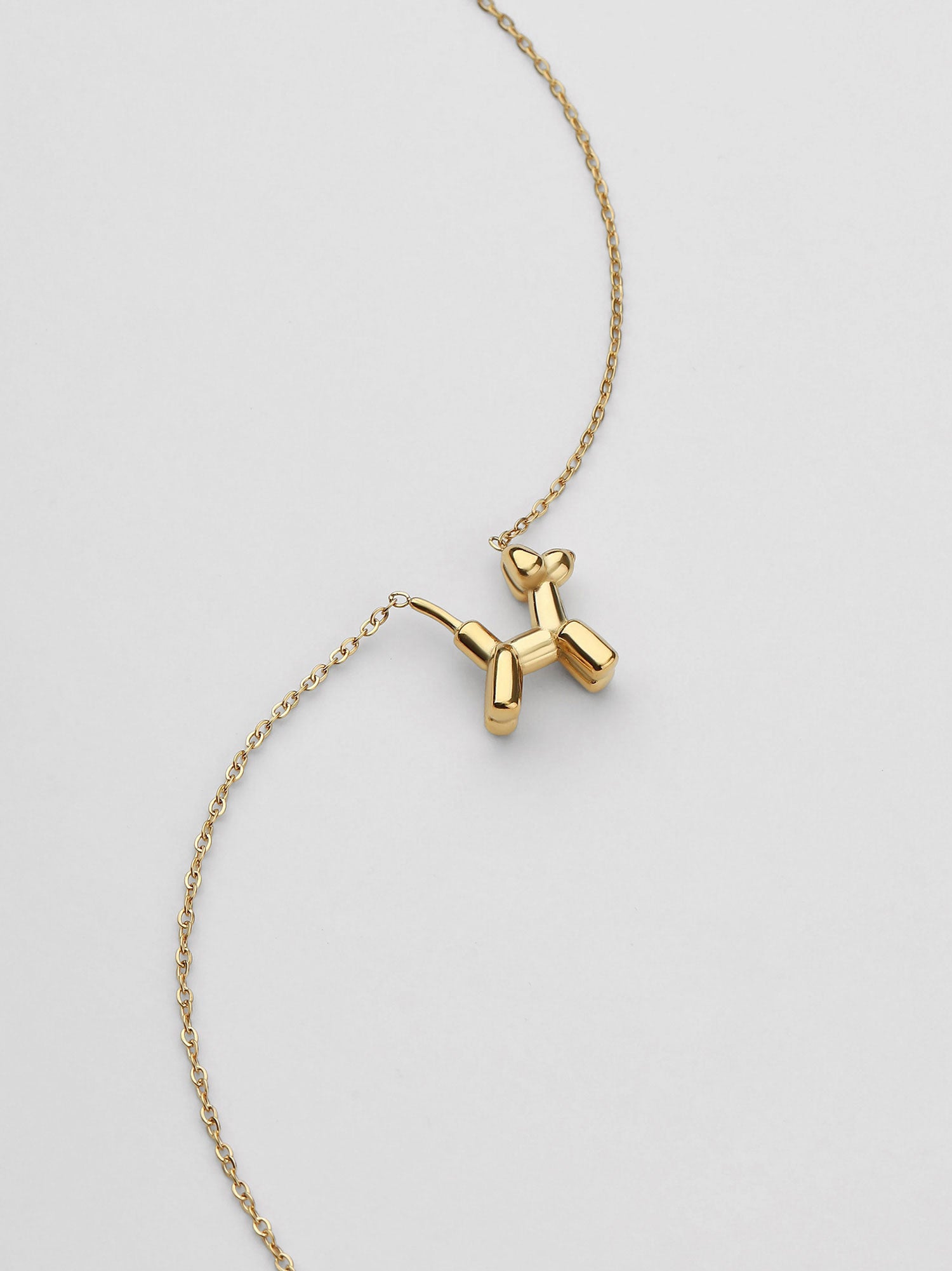 Colar Delyra Pendente Cão Dourado Fino