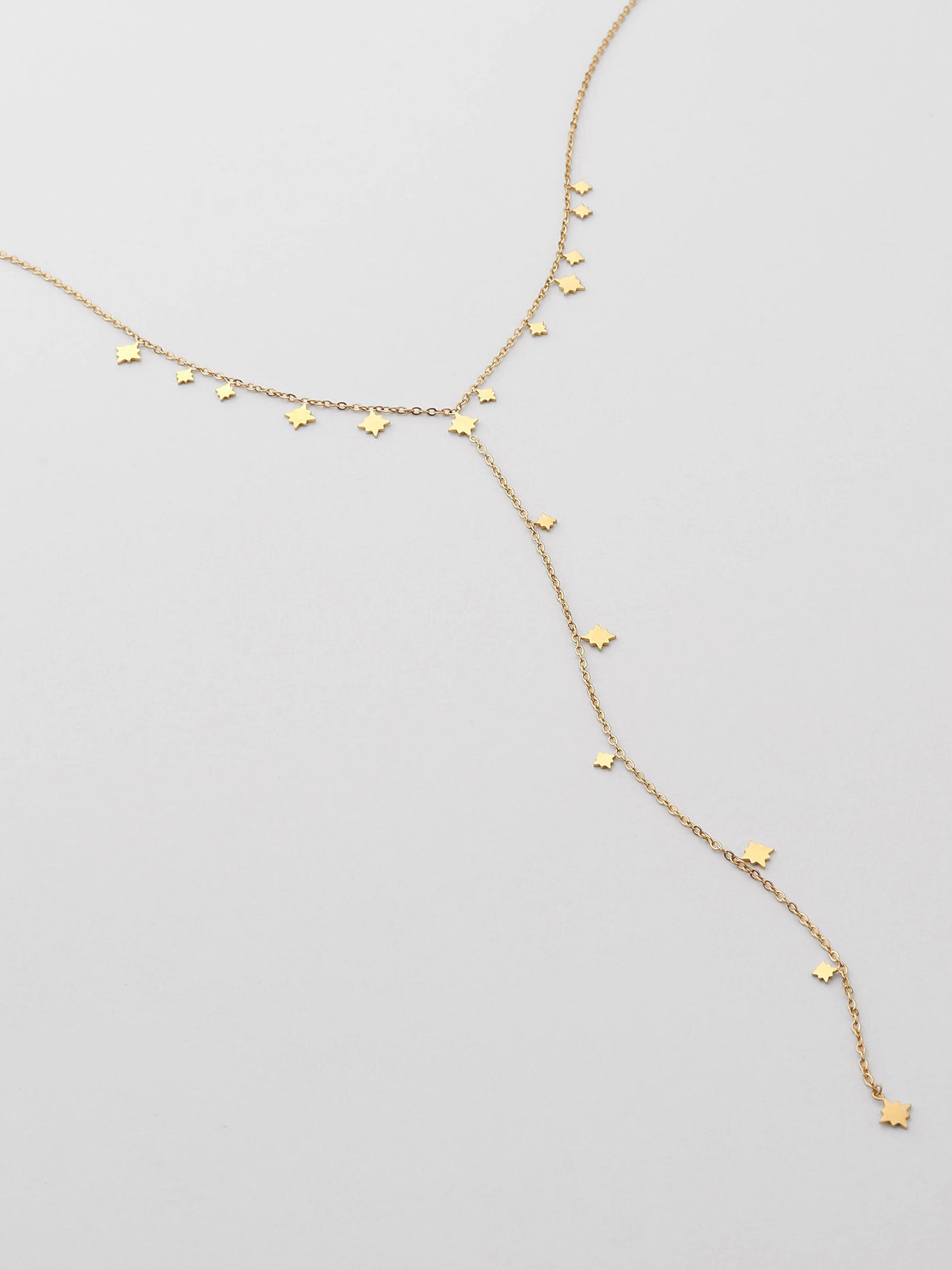 Colar em Y longo Dourado