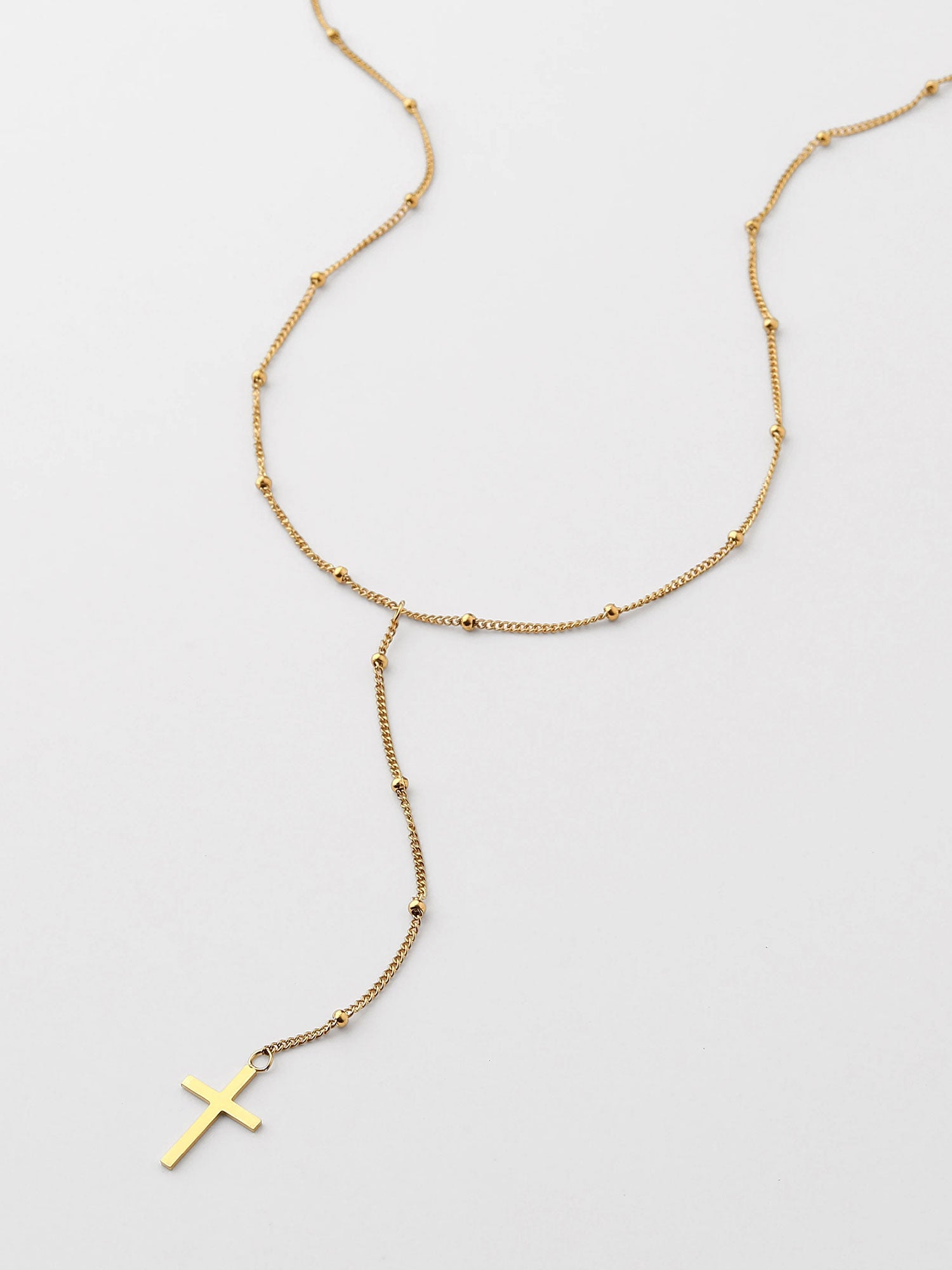 Colar Pendente Cruz Dourado