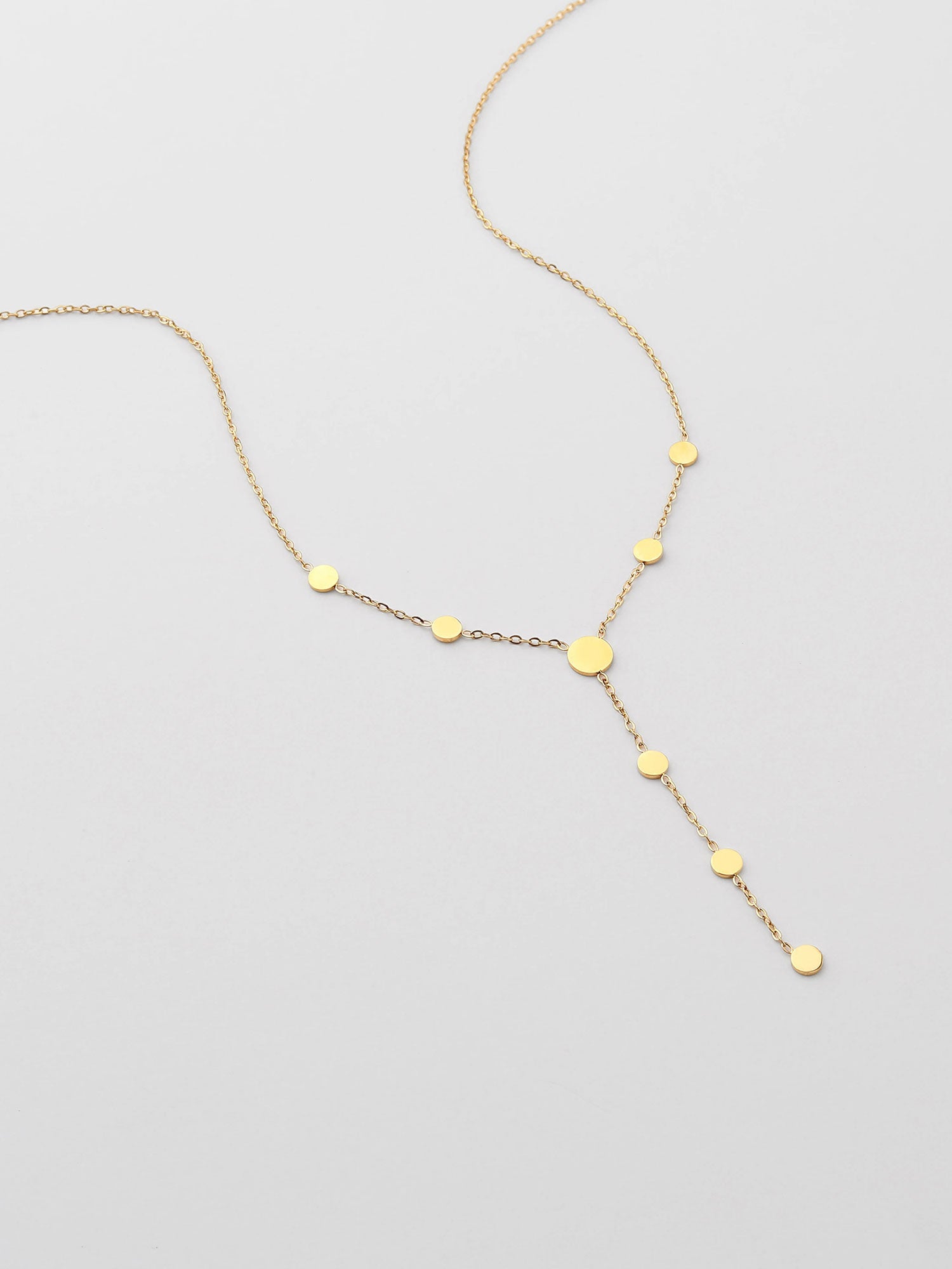 Colar longo aço inoxidável Dourado