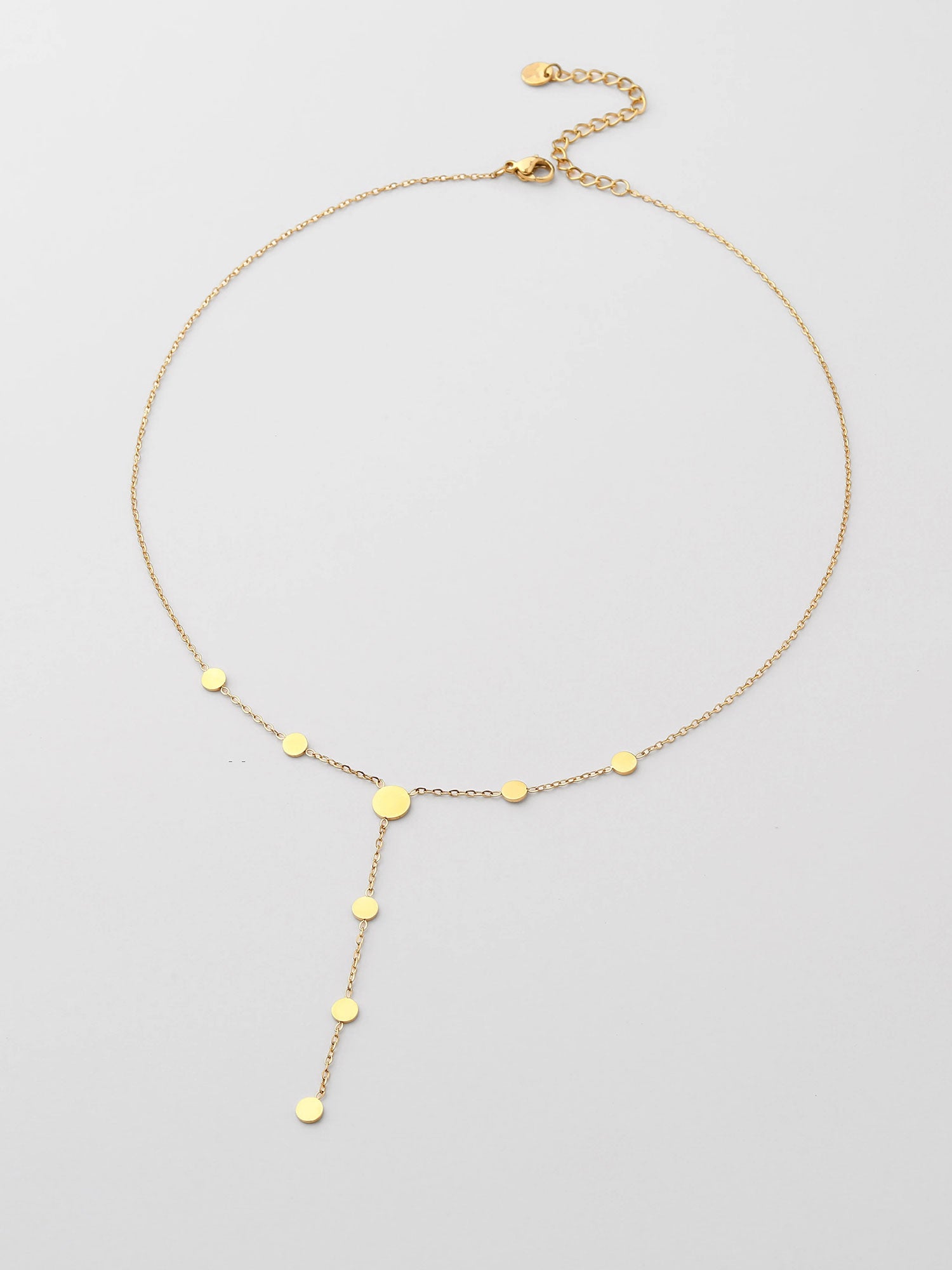 Colar longo aço inoxidável Dourado