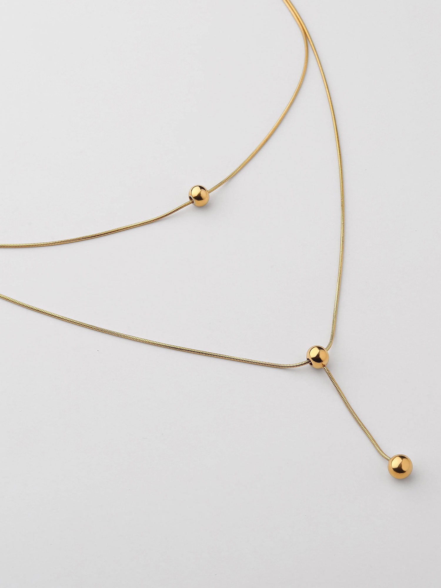 Colar aço inoxidável longo Dourado