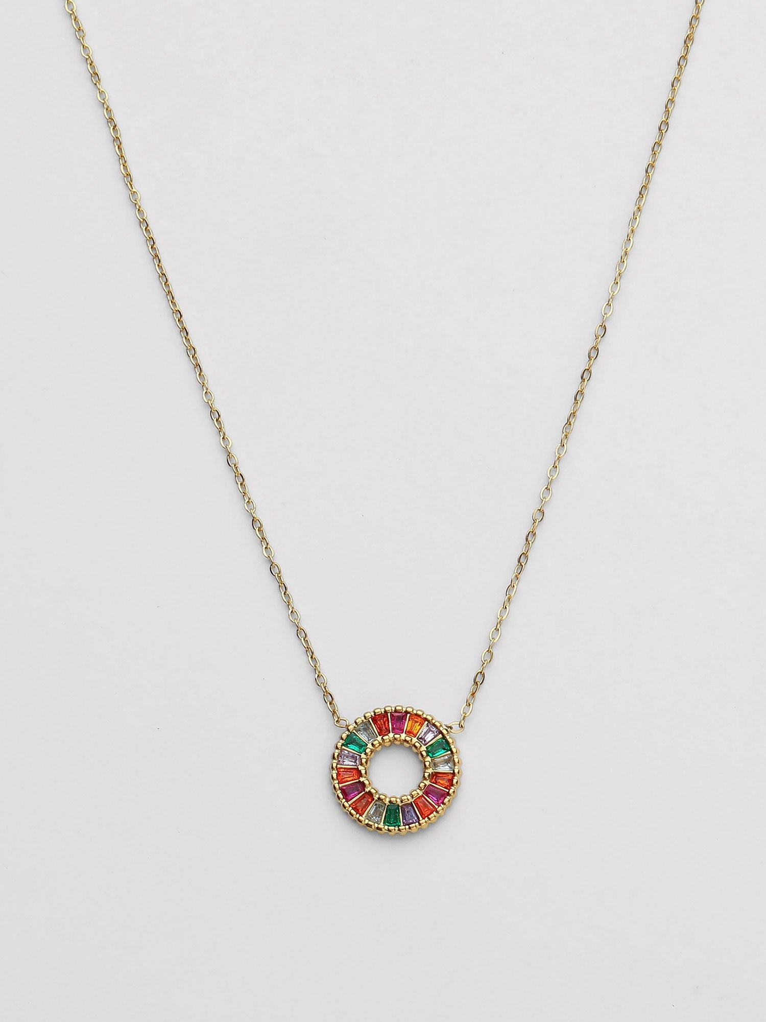 Colar Zira dourado multicolor