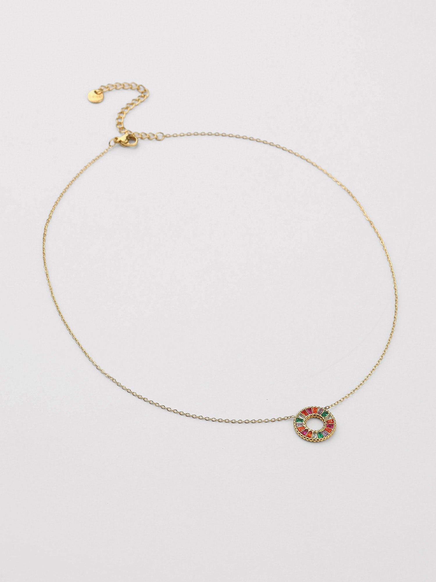 Colar Zira dourado multicolor