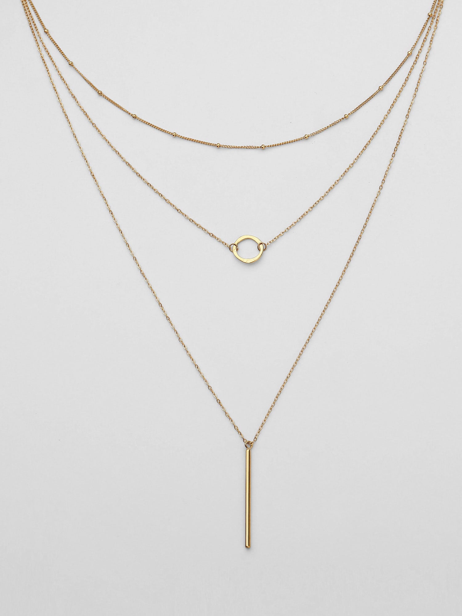 Colar Kaelis Longo Figuras Dourado