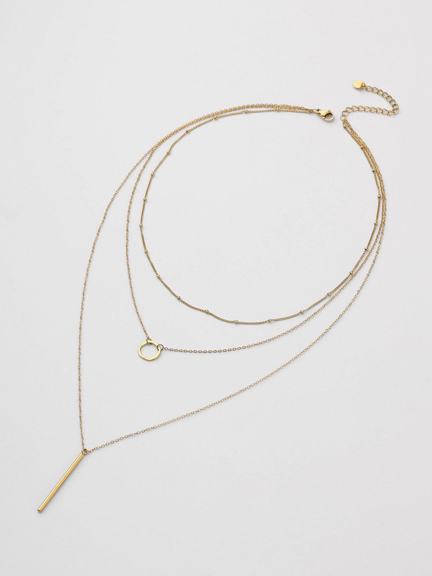 Colar Kaelis Longo Figuras Dourado