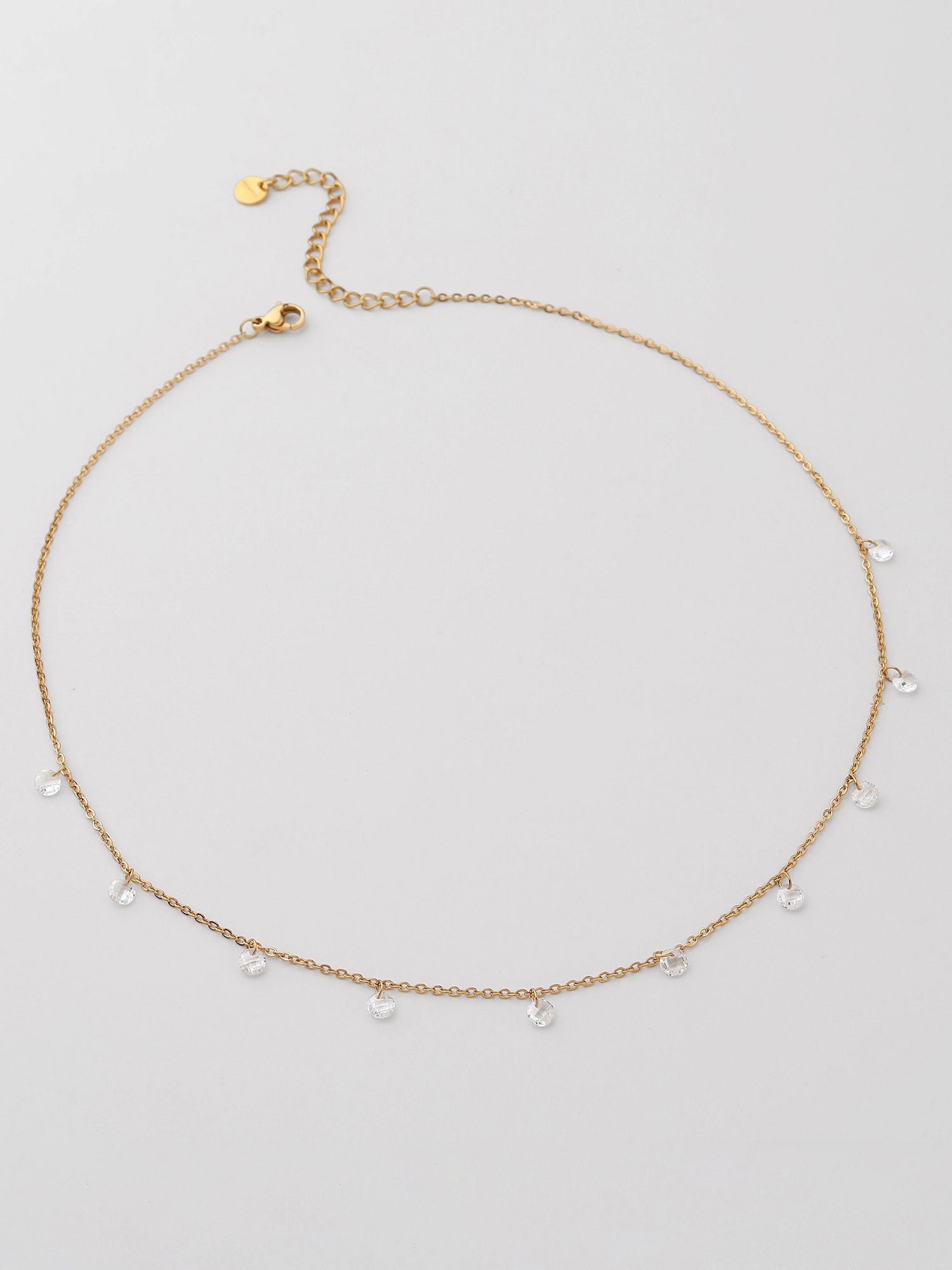 Colar Dourado com Pedras