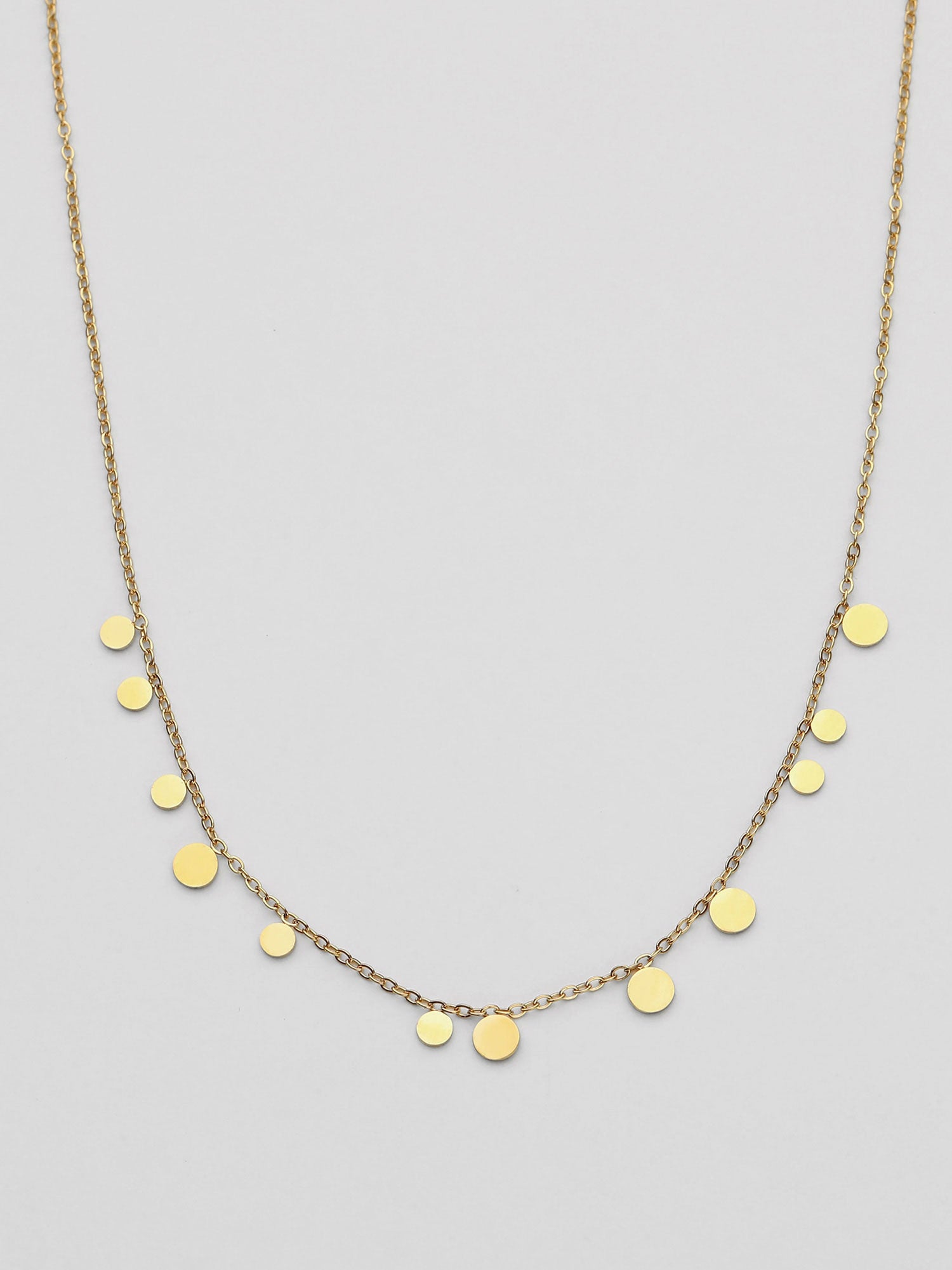 Colar Ilaria Chapa Multicolor Dourado
