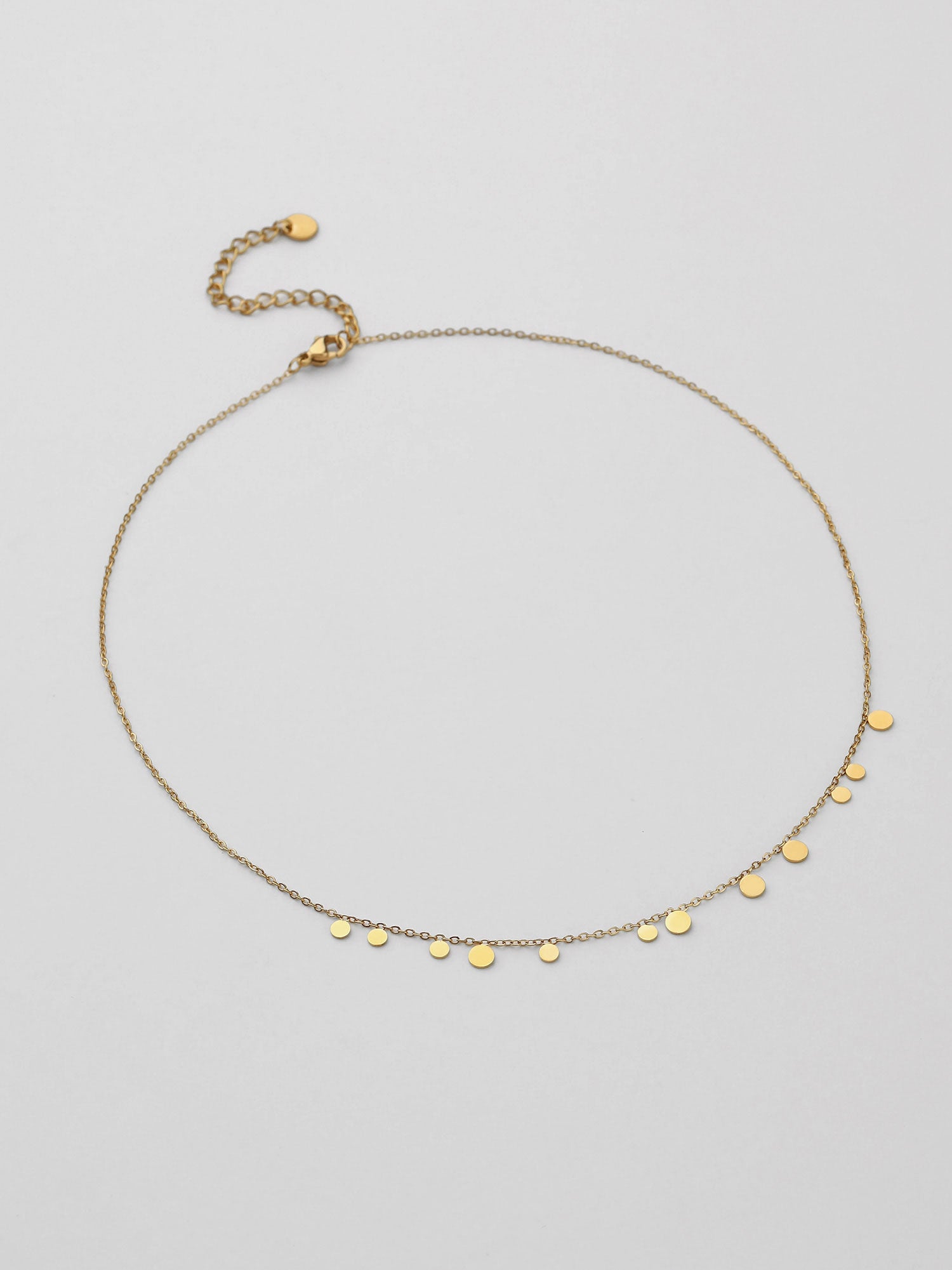 Colar Ilaria Chapa Multicolor Dourado