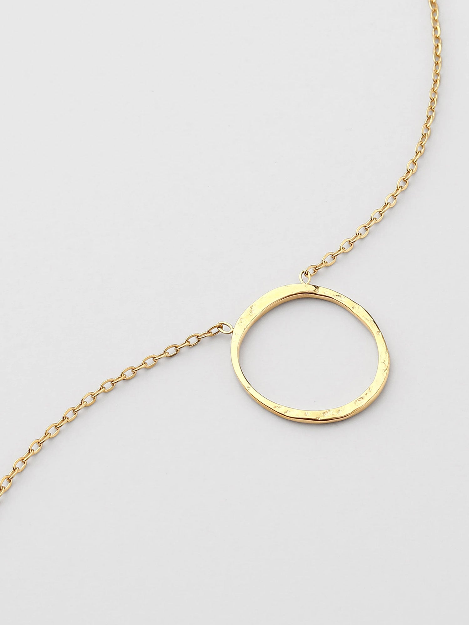 Colar círculo aço inoxidável Dourado