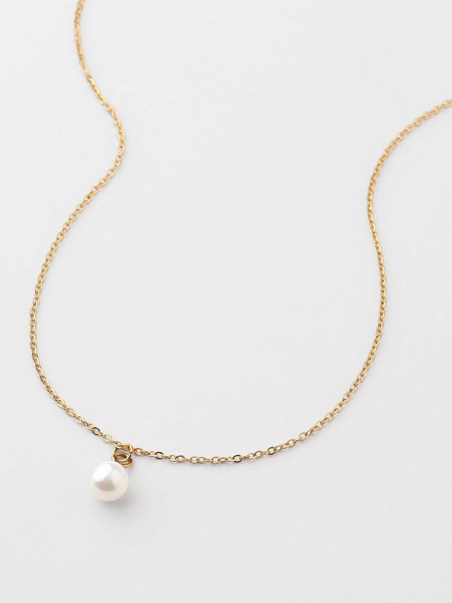 Colar pérola Natural Dourado