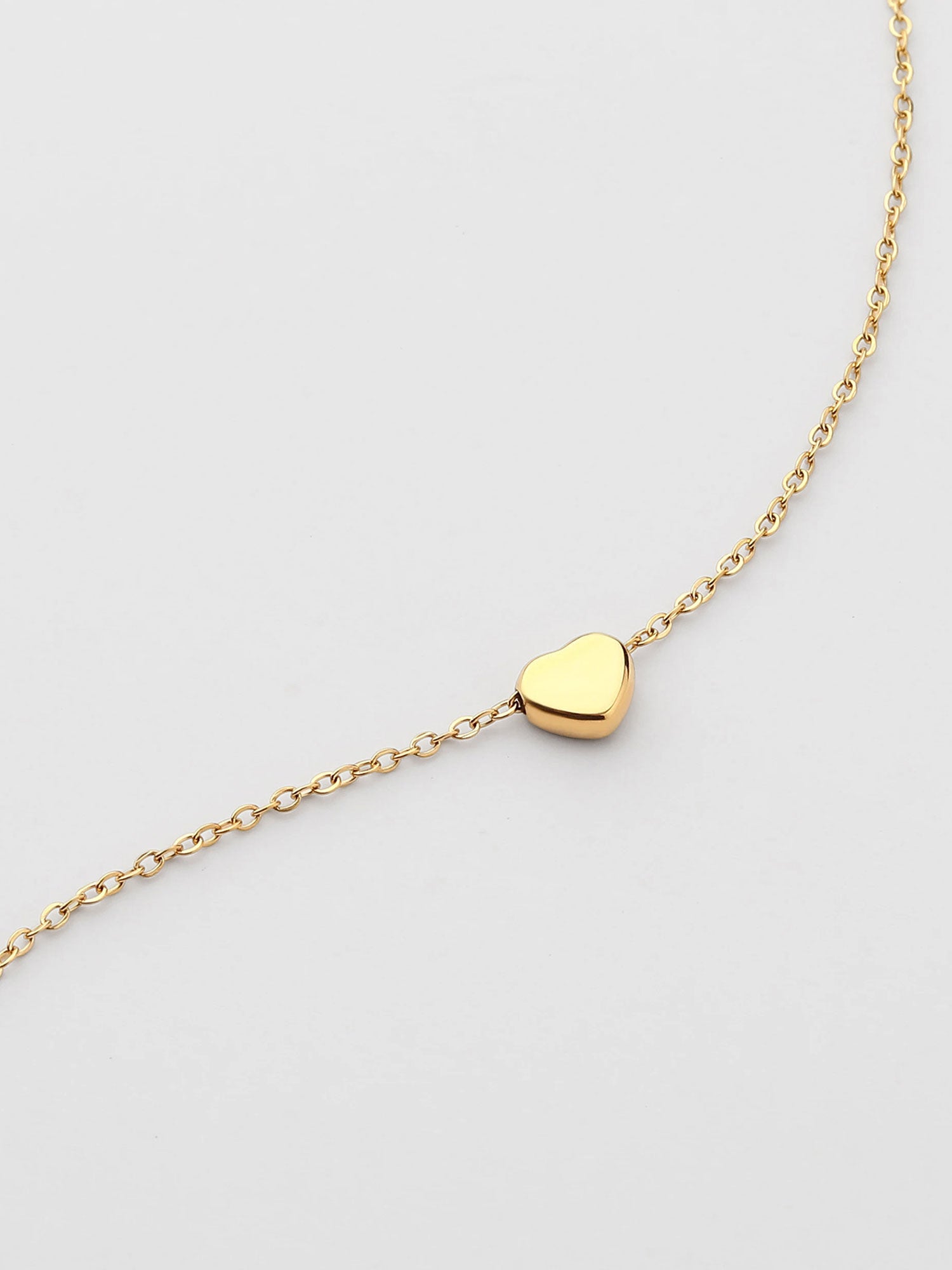Colar com coração Dourado