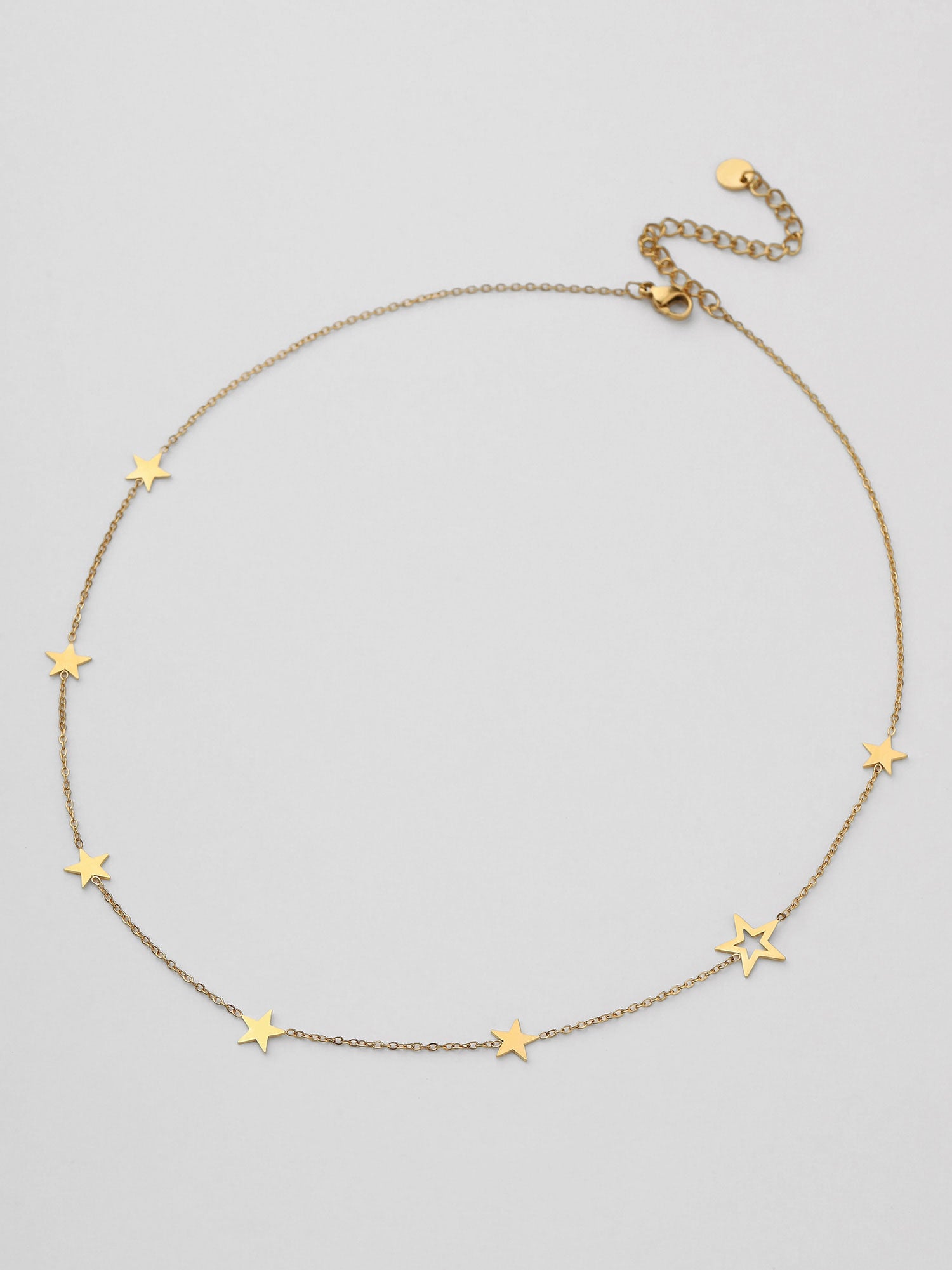 Colar Galya Estrelas Dourado Pendente