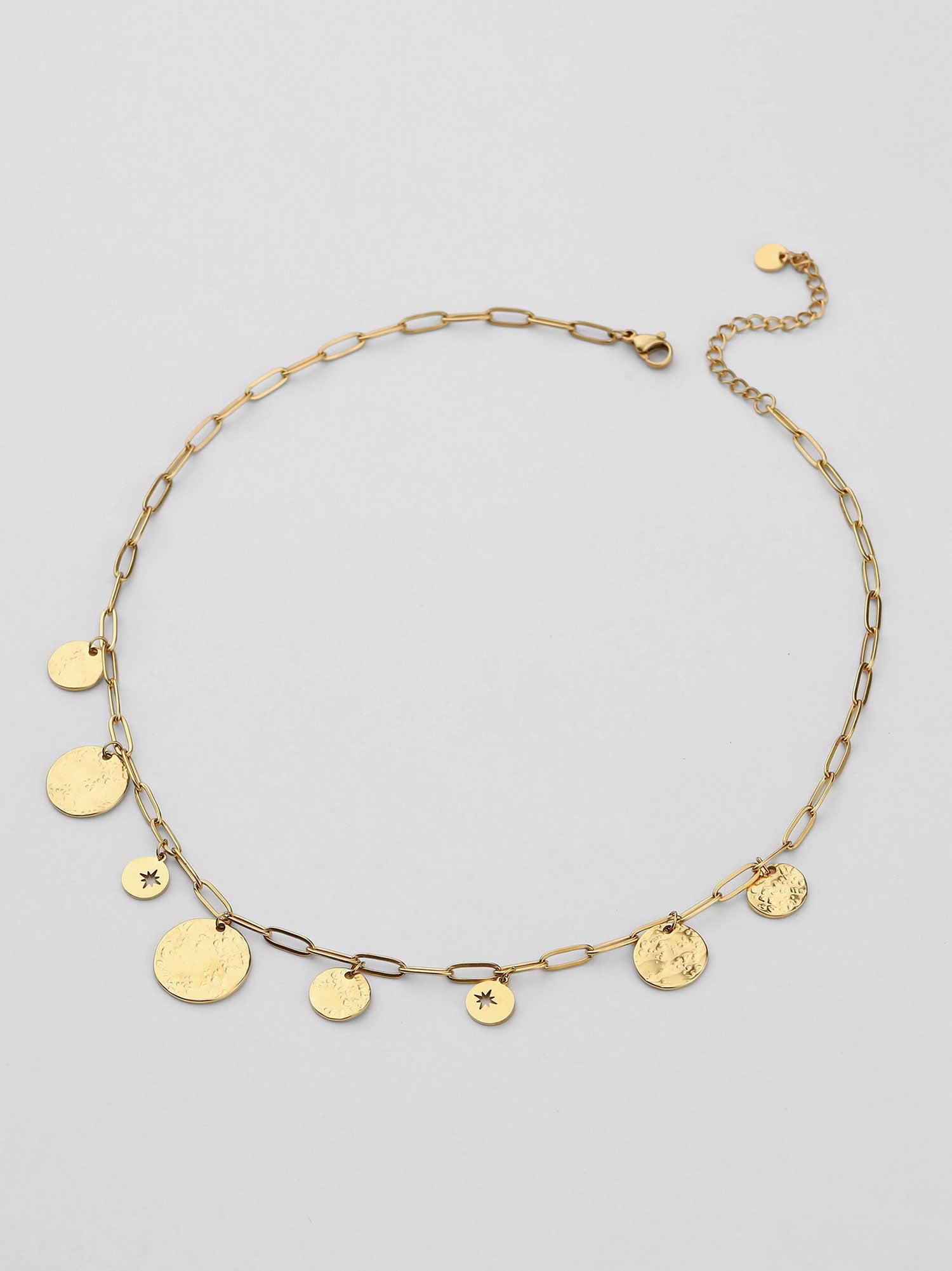 Colar Erya Figuras Dourado Pendente