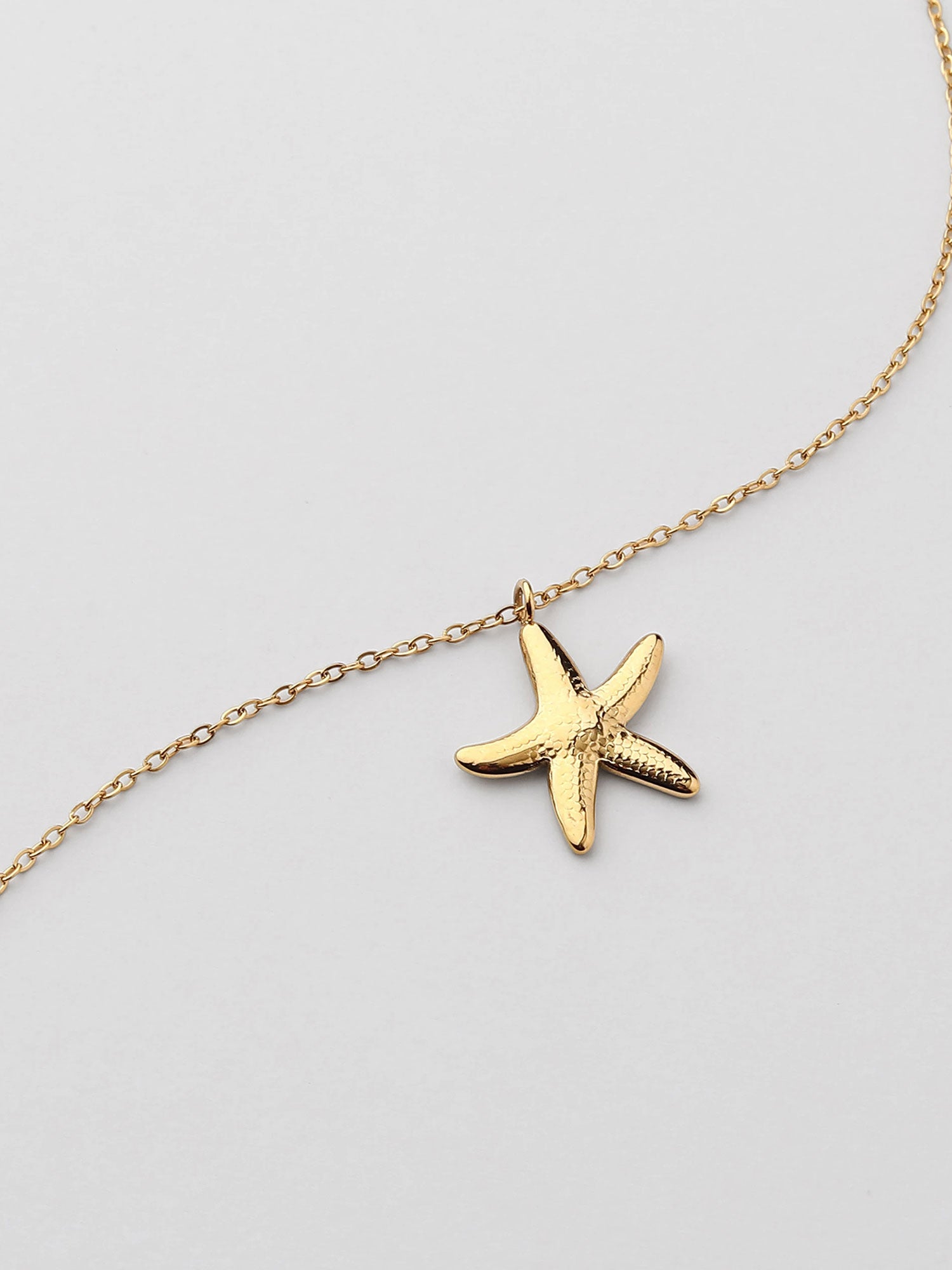 Colar estrela-do-mar Dourado