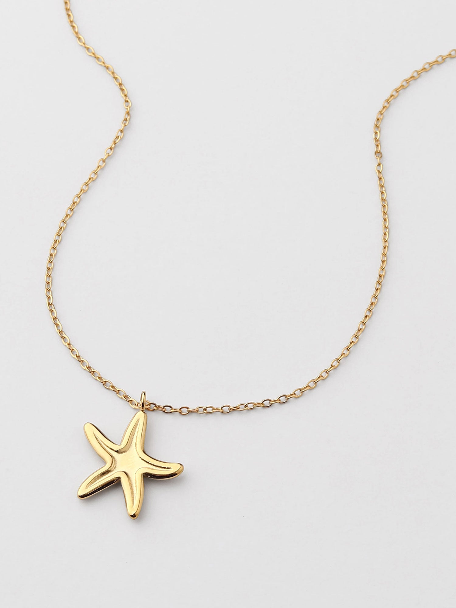 Colar estrela-do-mar Dourado