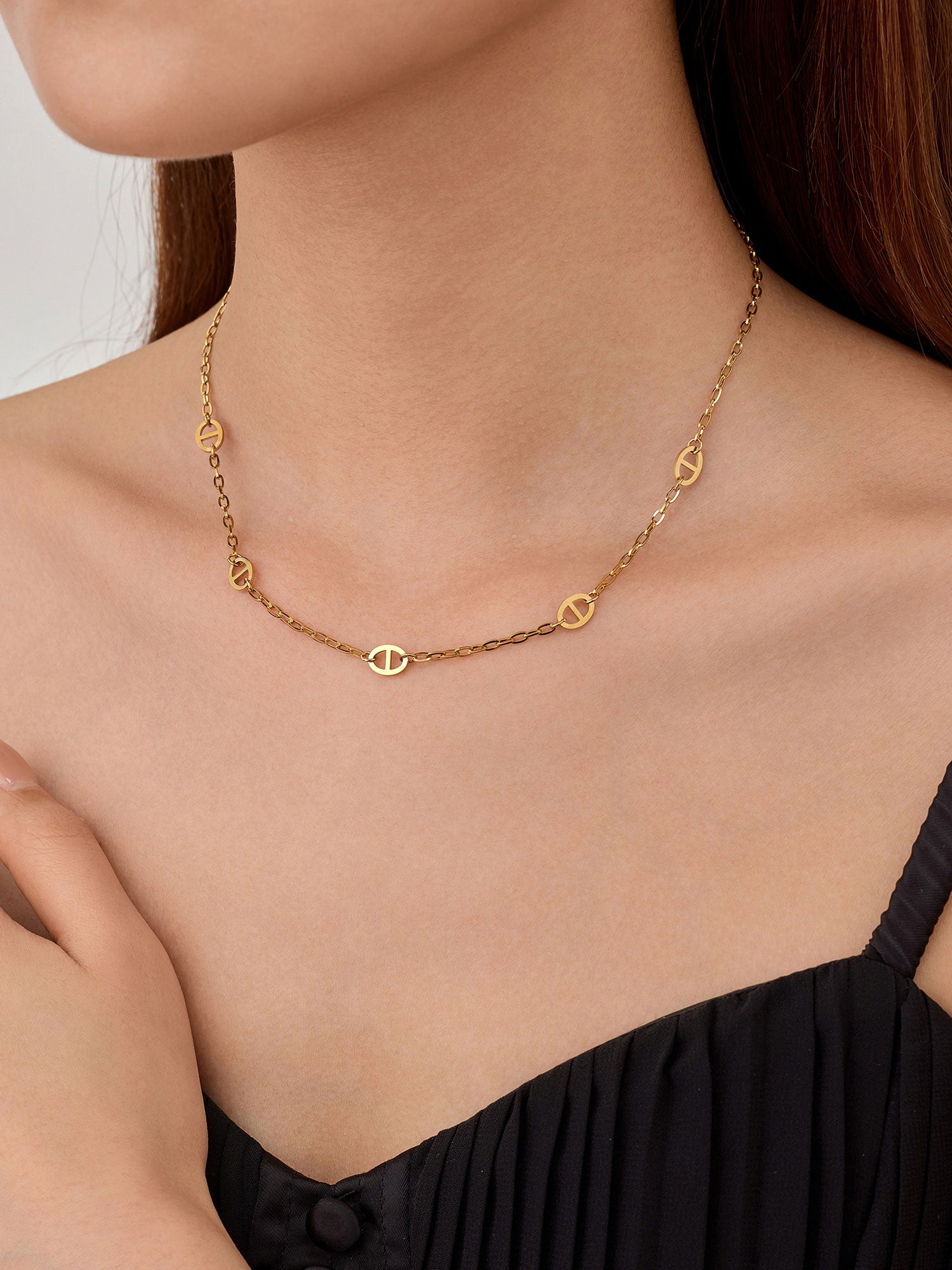 Colar Evelis Corrente Dourada Minimal