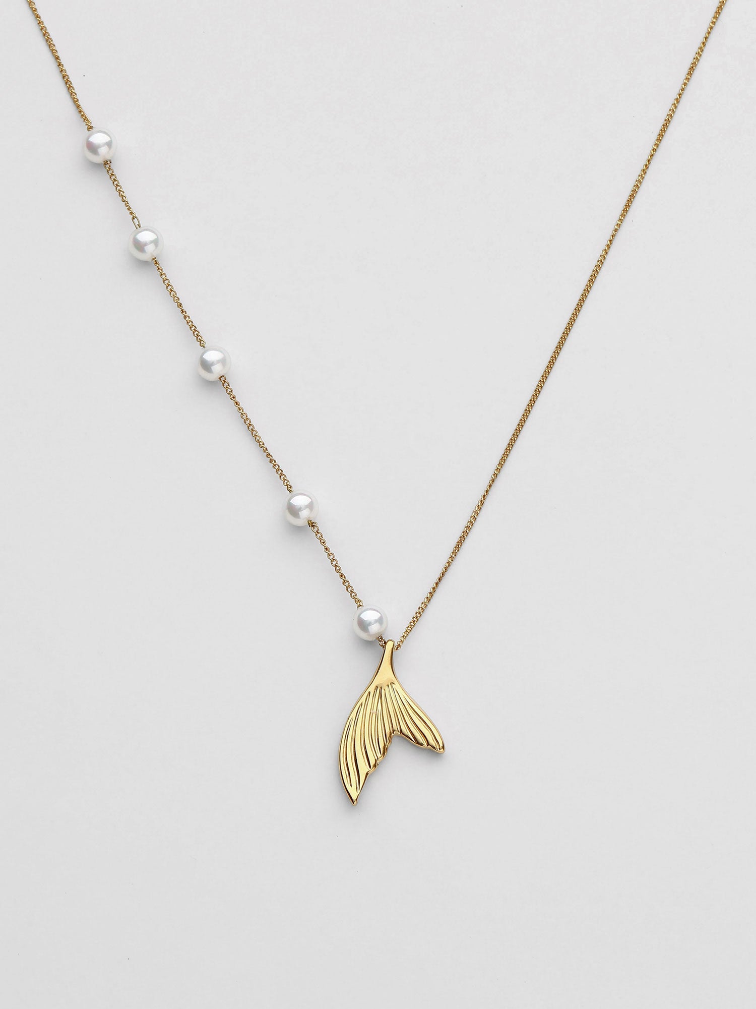 Colar Calyx Pérolas Dourado Pendente