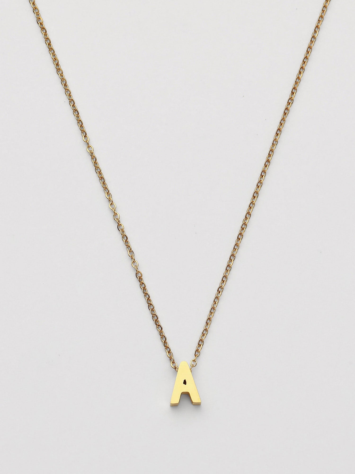 Colar Inicial A Dourado