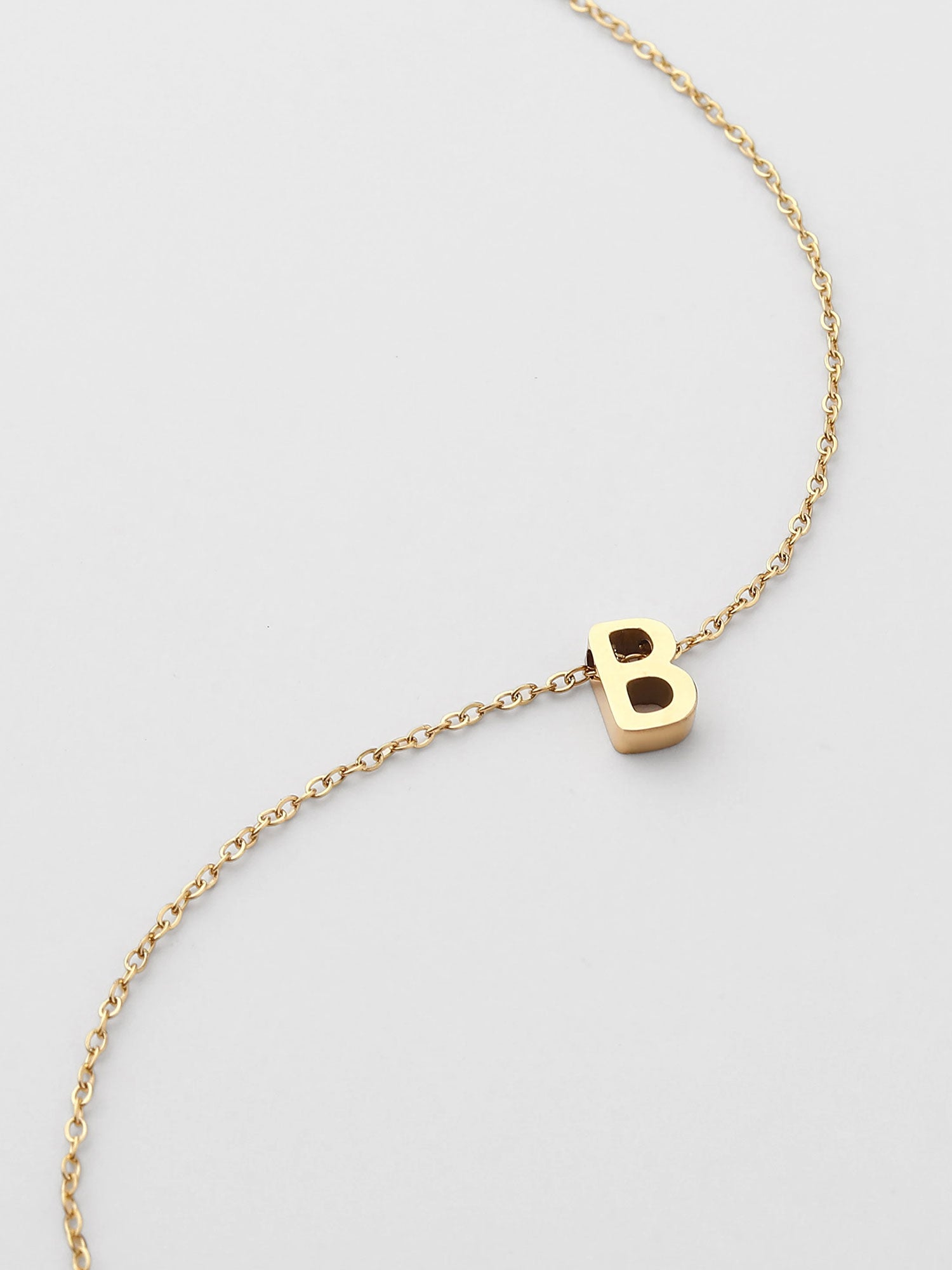 Colar Inicial B Dourado