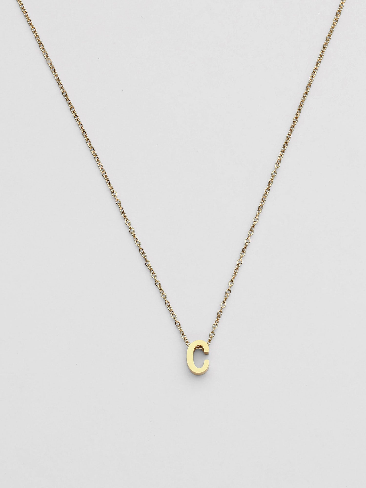 Colar Inicial C Dourado