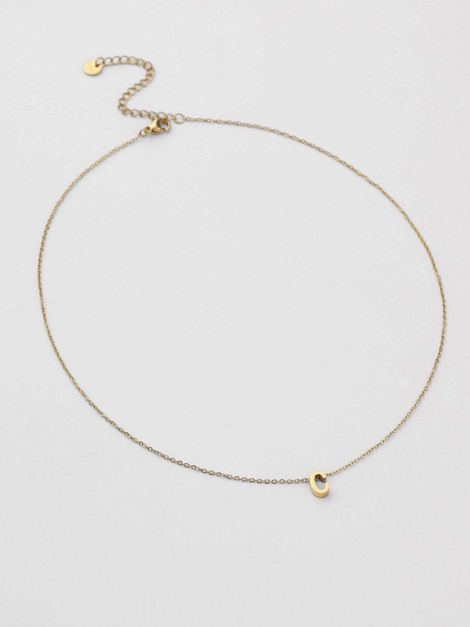 Colar Inicial C Dourado