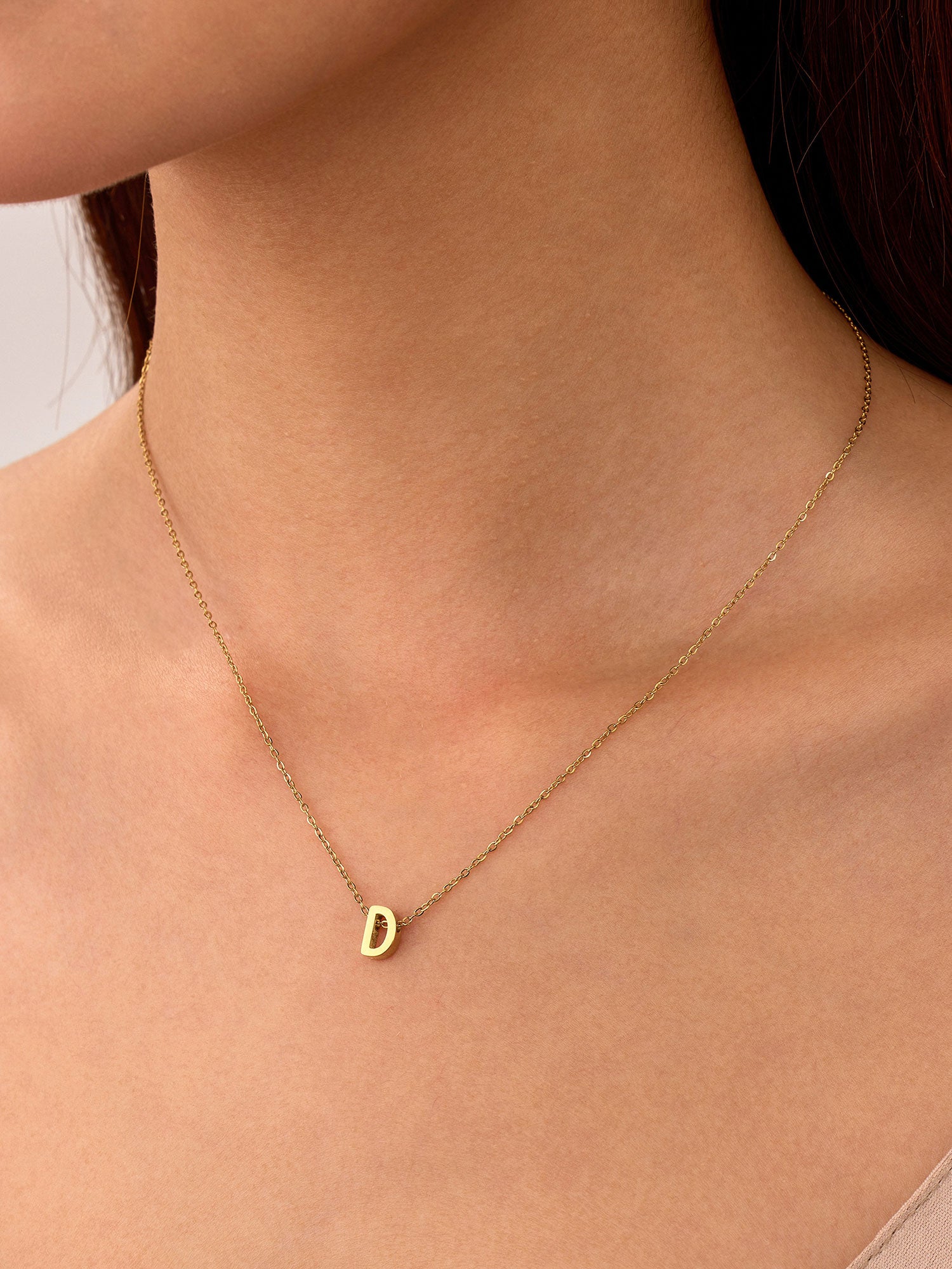 Colar Inicial D Dourado