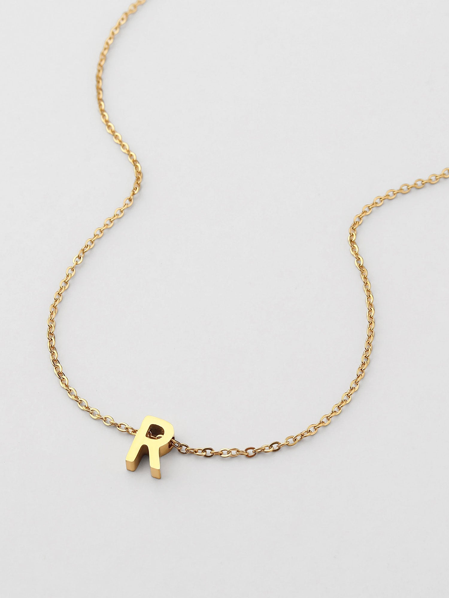 Colar Inicial R Dourado