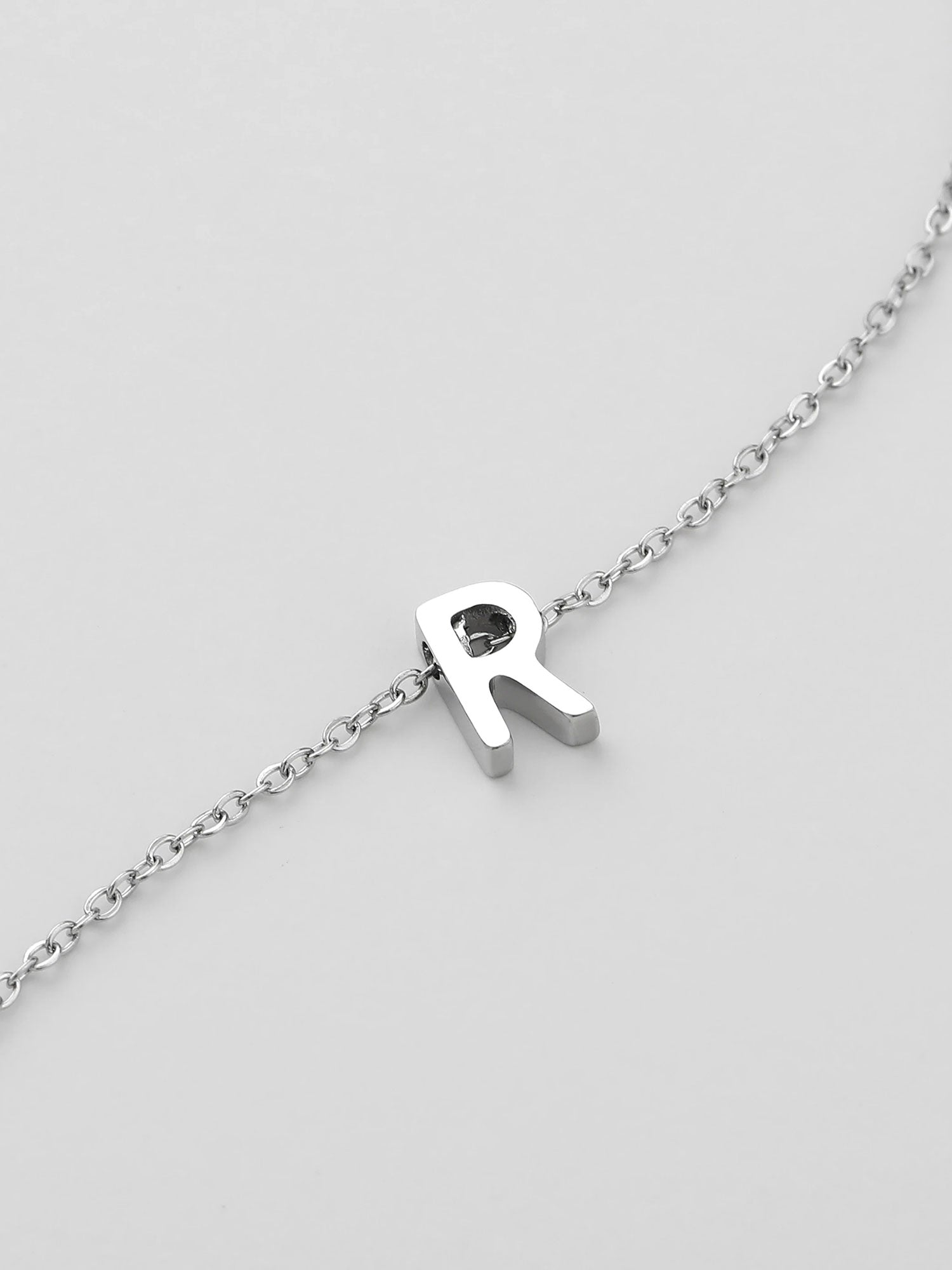 Colar Inicial R Prateado