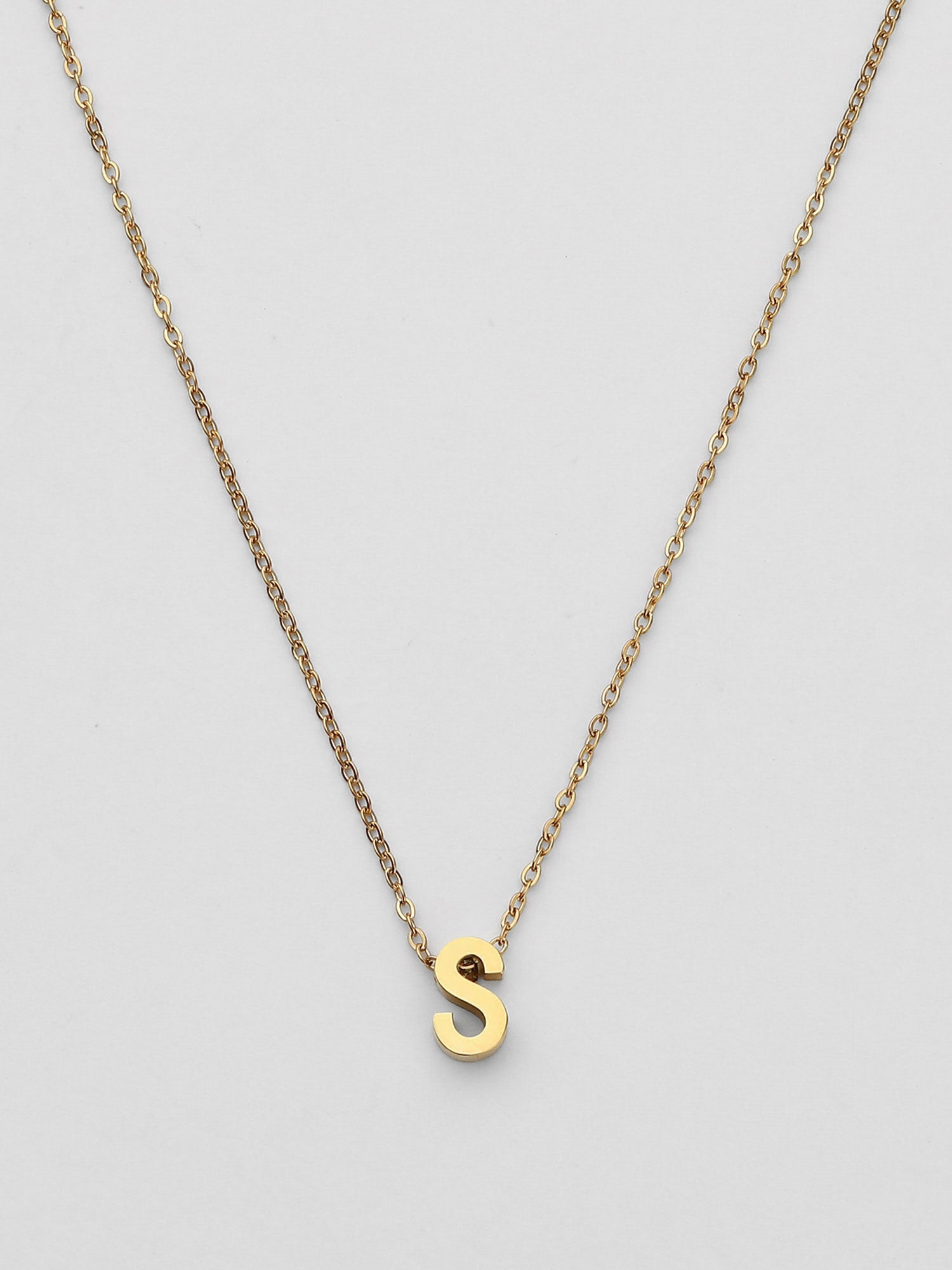 Colar Inicial S Dourado