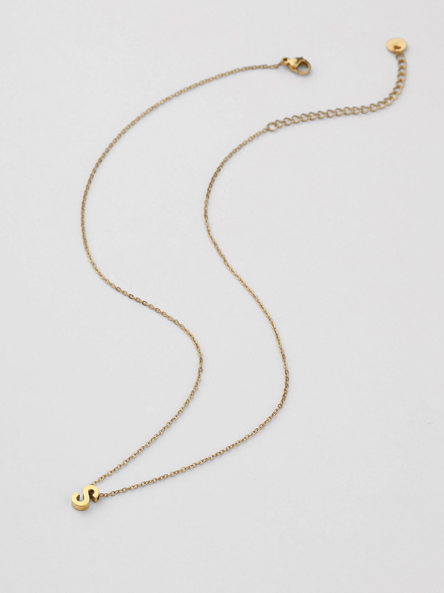 Colar Inicial S Dourado
