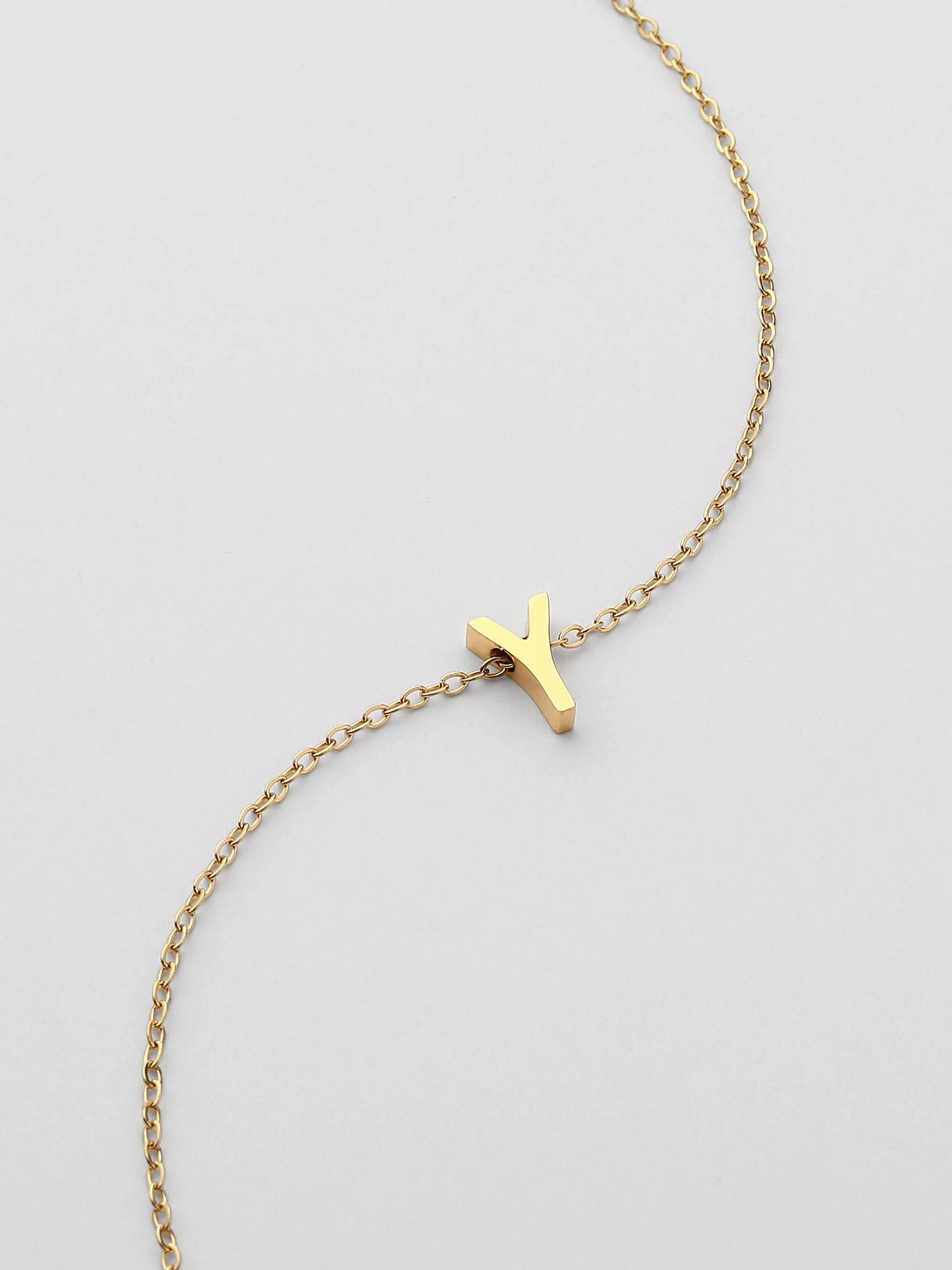 Colar Inicial Y Dourado