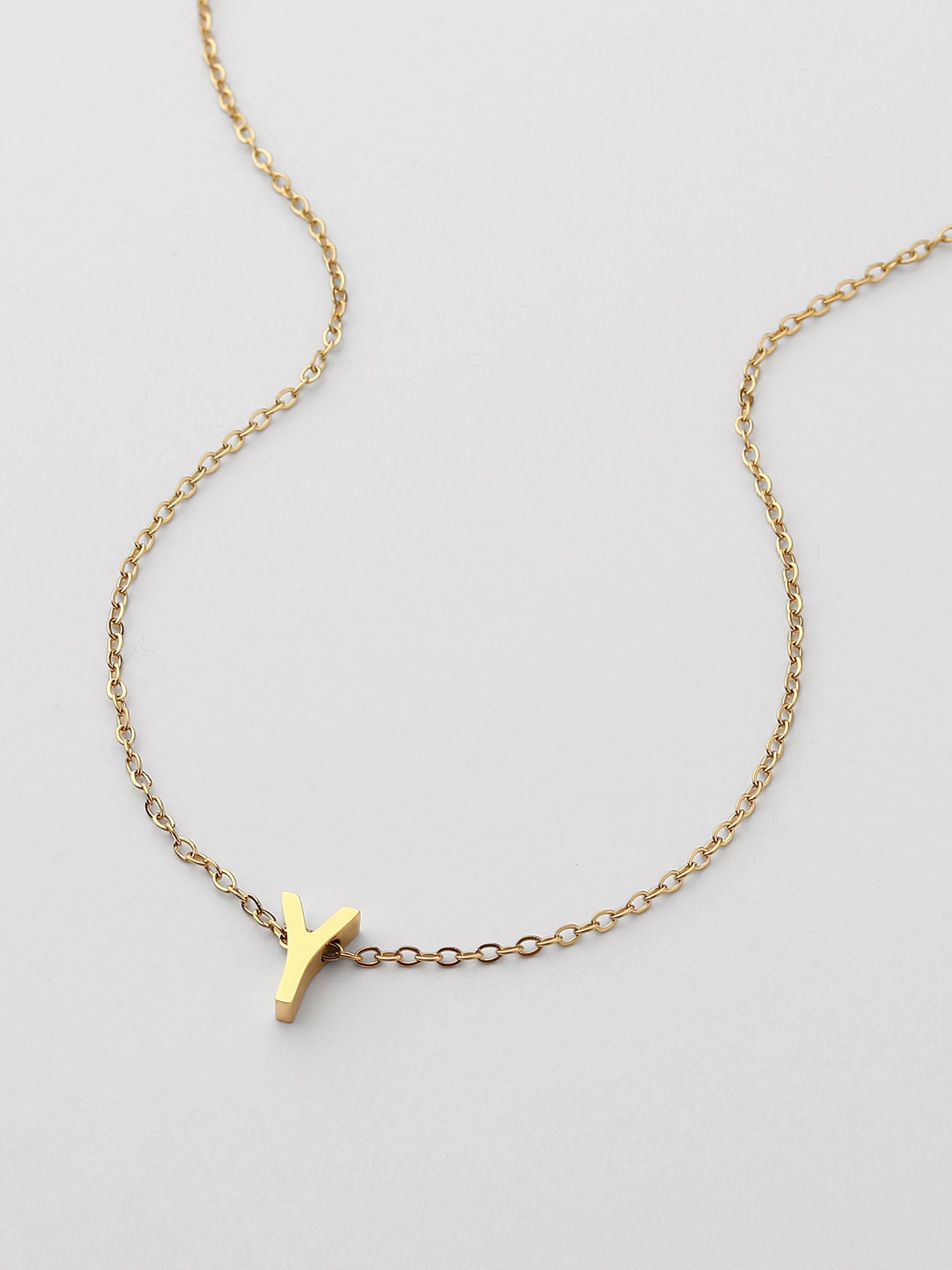 Colar Inicial Y Dourado
