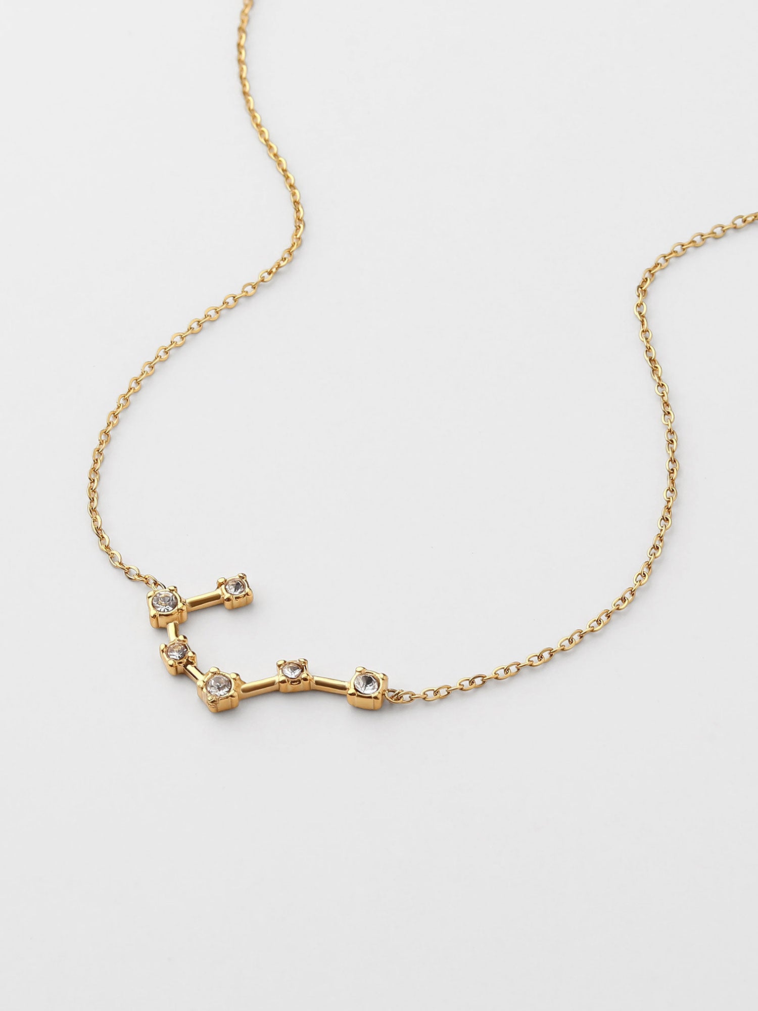 Colar Touro Constelação Dourado com zircónias