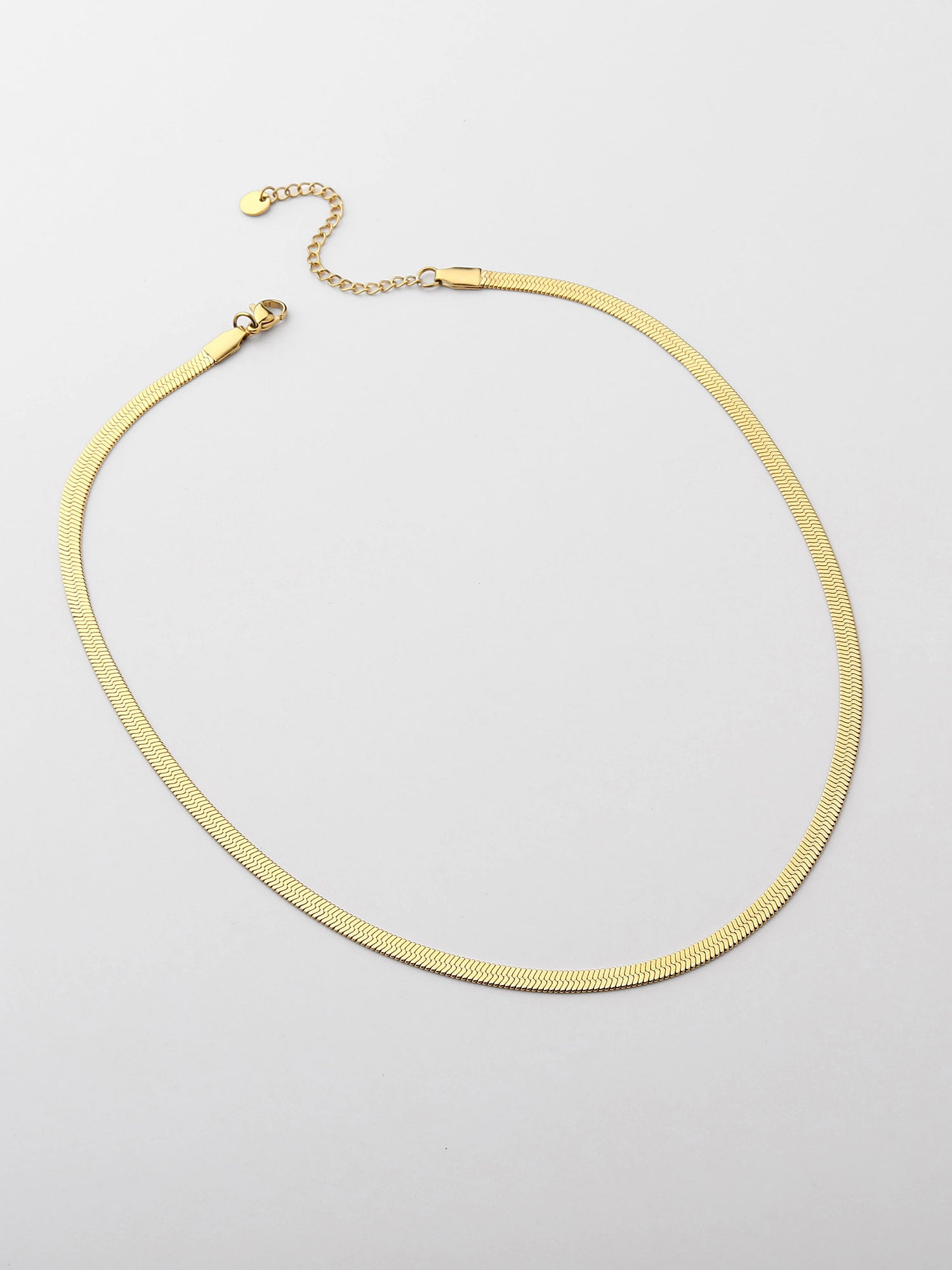 Colar de Correntes Adele Dourado elos 2mm espessura