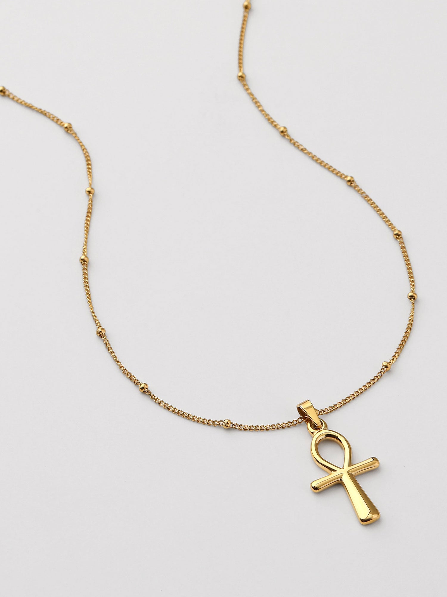 Colar Símbolo Cruz Dourado